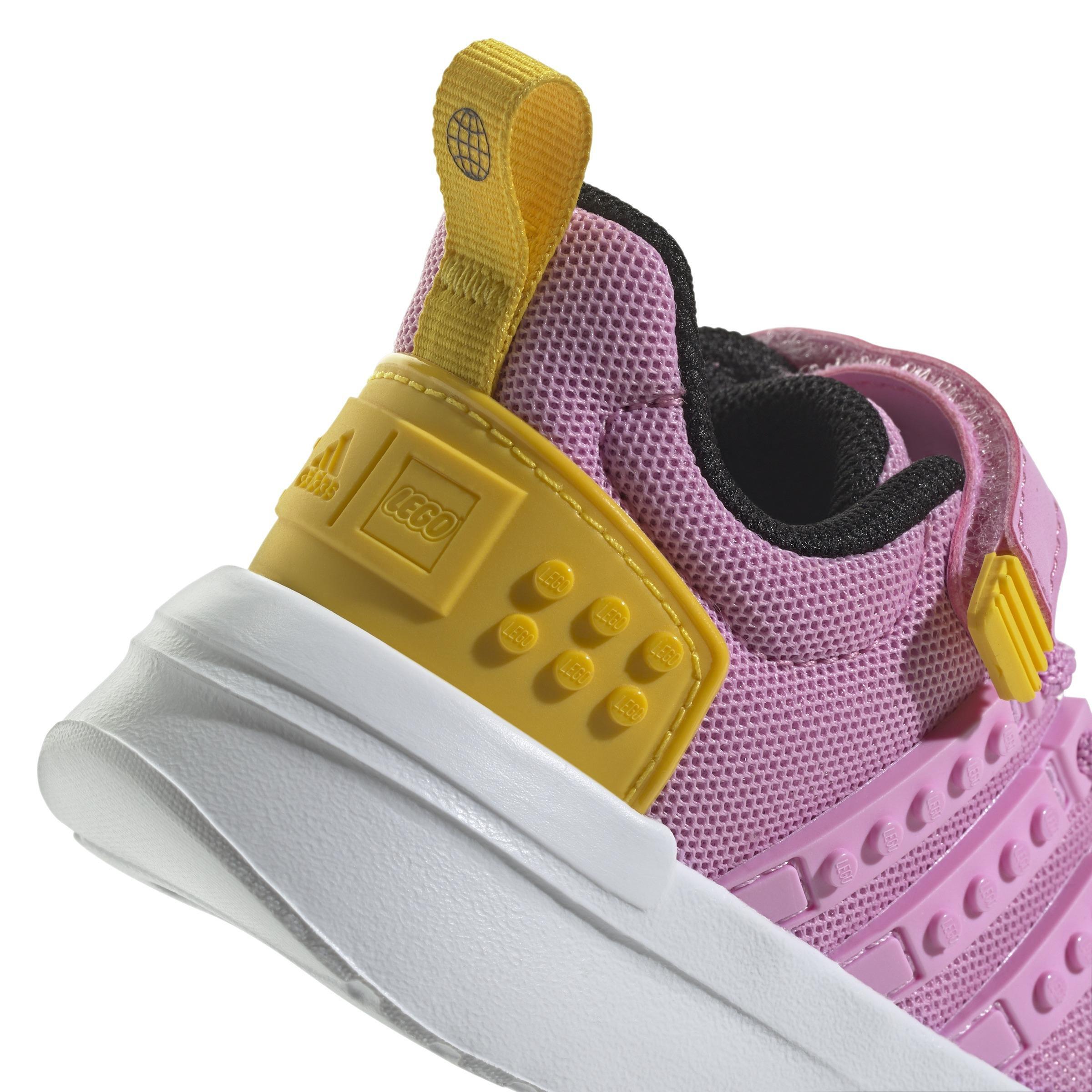 Unisex Kids adidas x LEGO Racer TR21 Elastic Lace and Top Strap Shoes, Purple, , large image number 4