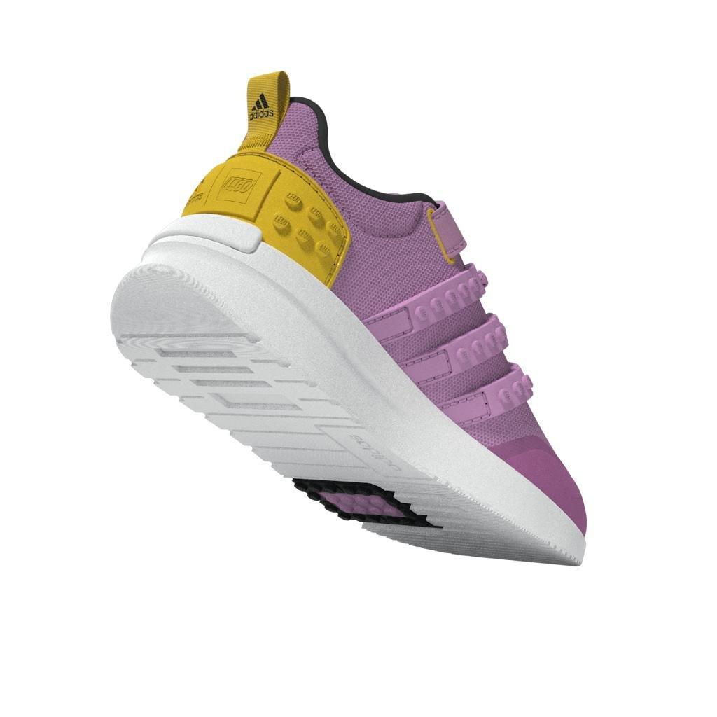 Unisex Kids adidas x LEGO Racer TR21 Elastic Lace and Top Strap Shoes, Purple, , large image number 12