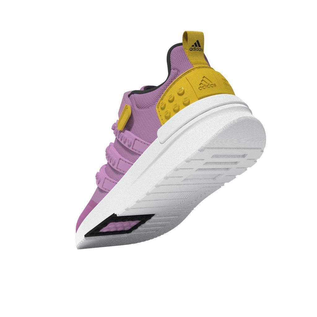 Unisex Kids adidas x LEGO Racer TR21 Elastic Lace and Top Strap Shoes, Purple, , large image number 14