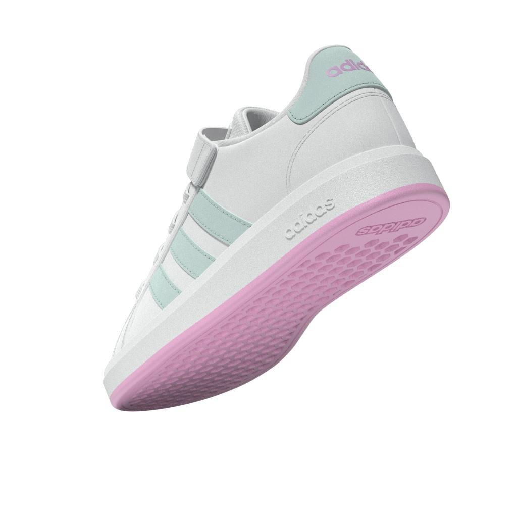 Kids Unisex Grand Court 2.0 Shoes, White, A901_ONE, large image number 6