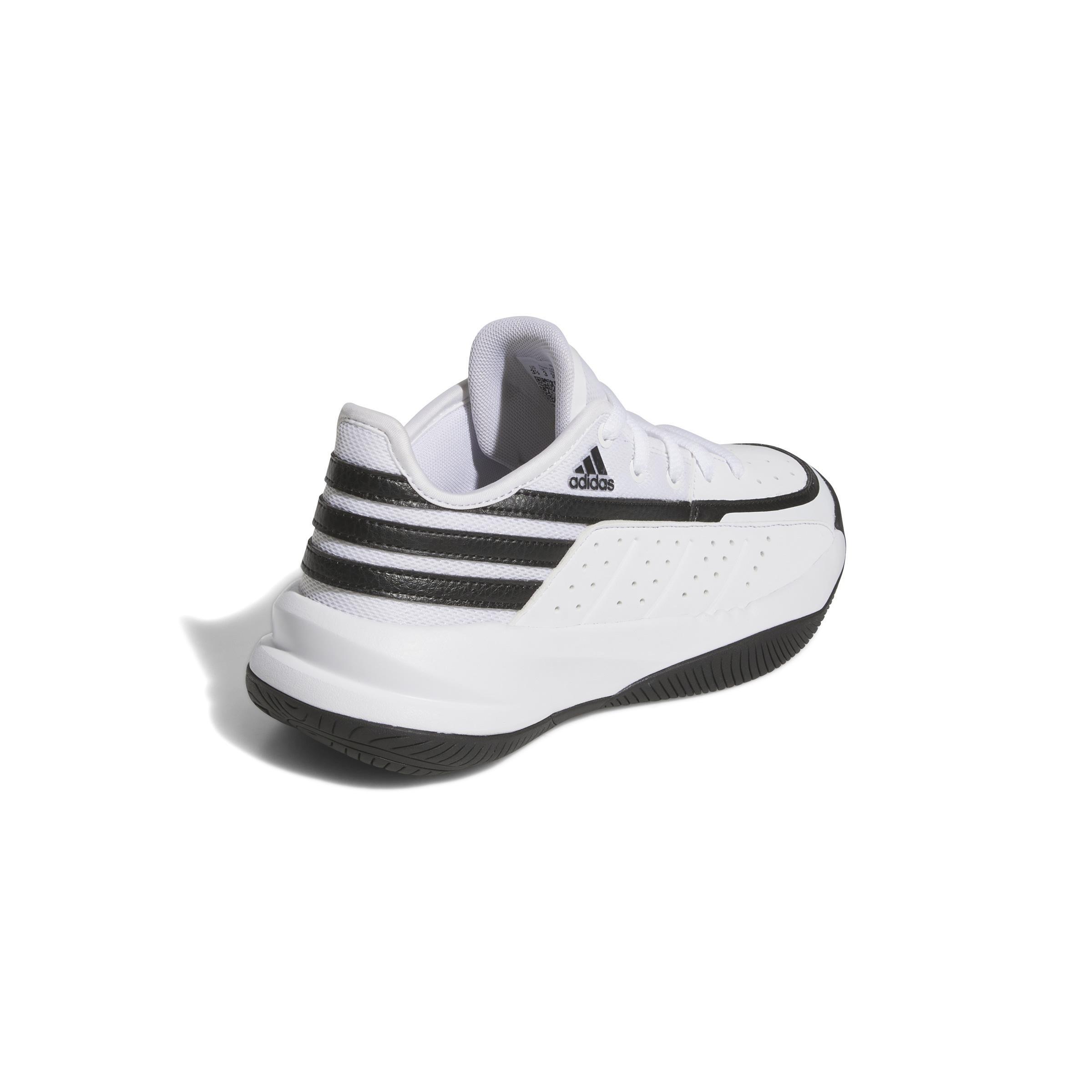 Unisex Kids Front Court Shoes, White, A901_ONE, large image number 3