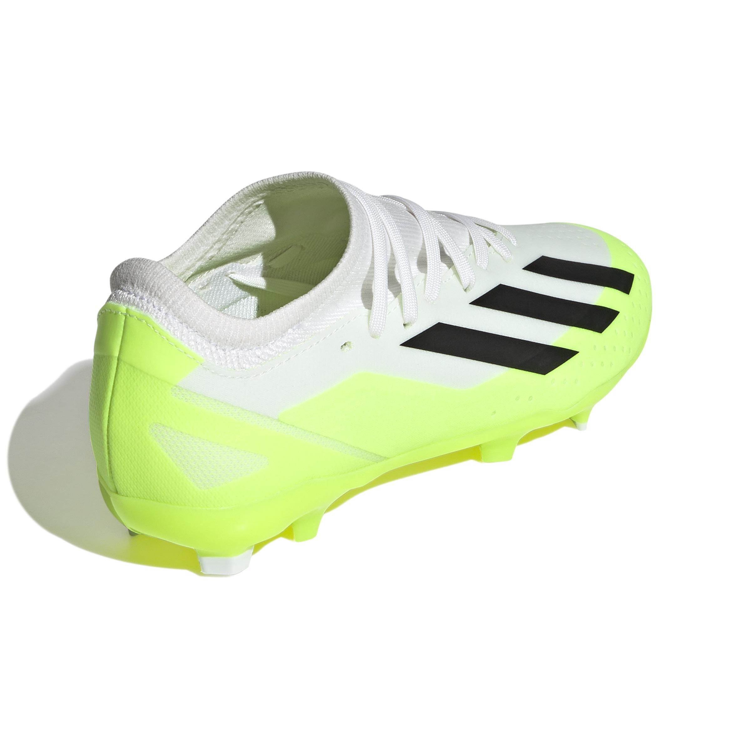 Unisex Kids X Crazyfast.3 Firm Ground Boots, White, , large image number 3