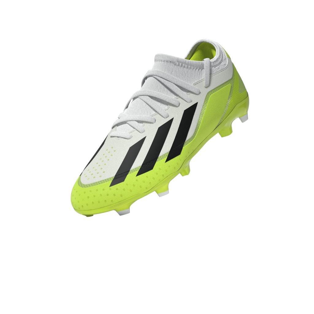 Unisex Kids X Crazyfast.3 Firm Ground Boots, White, , large image number 7