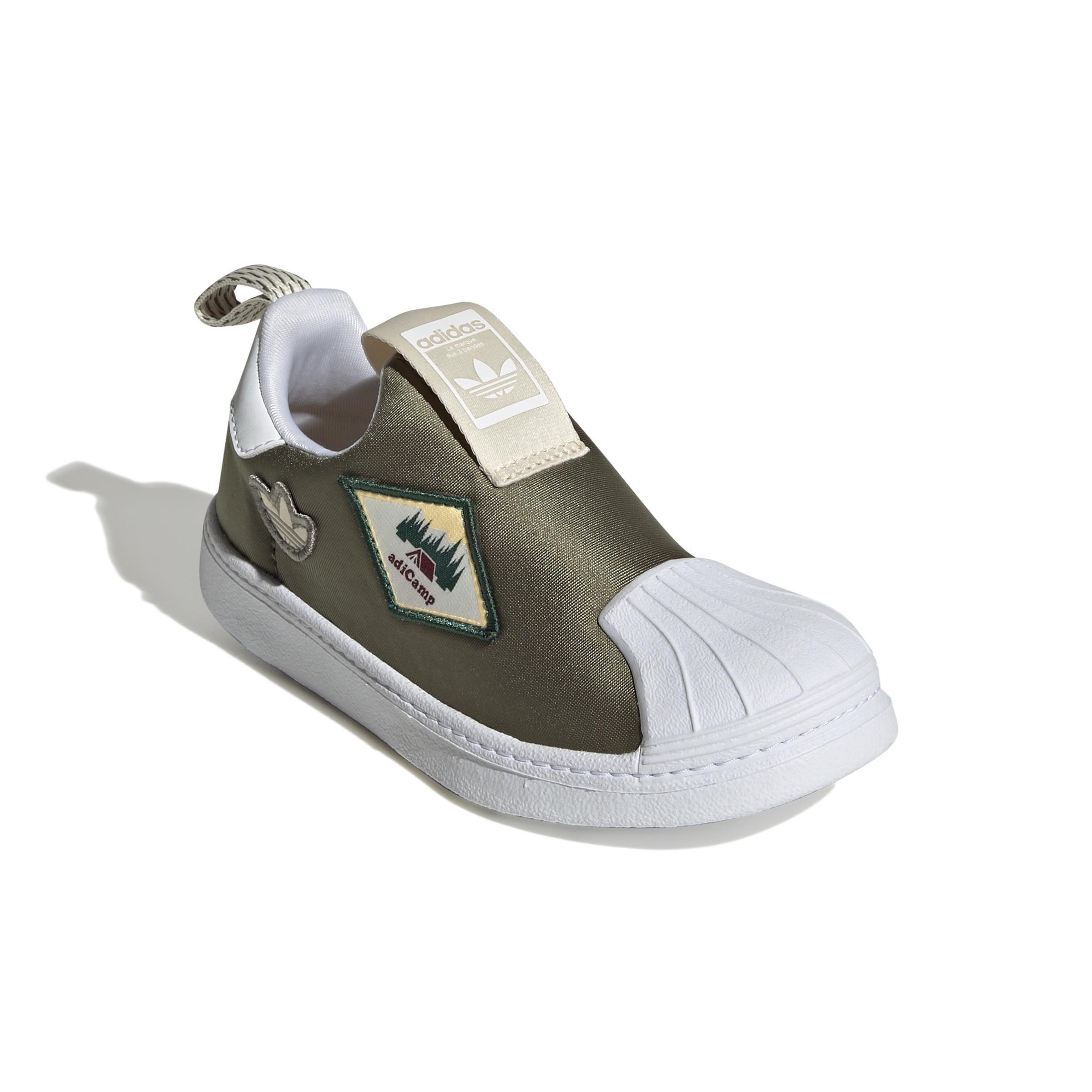 Unisex Kids Superstar 360 Shoes, Green, A901_ONE, large image number 2