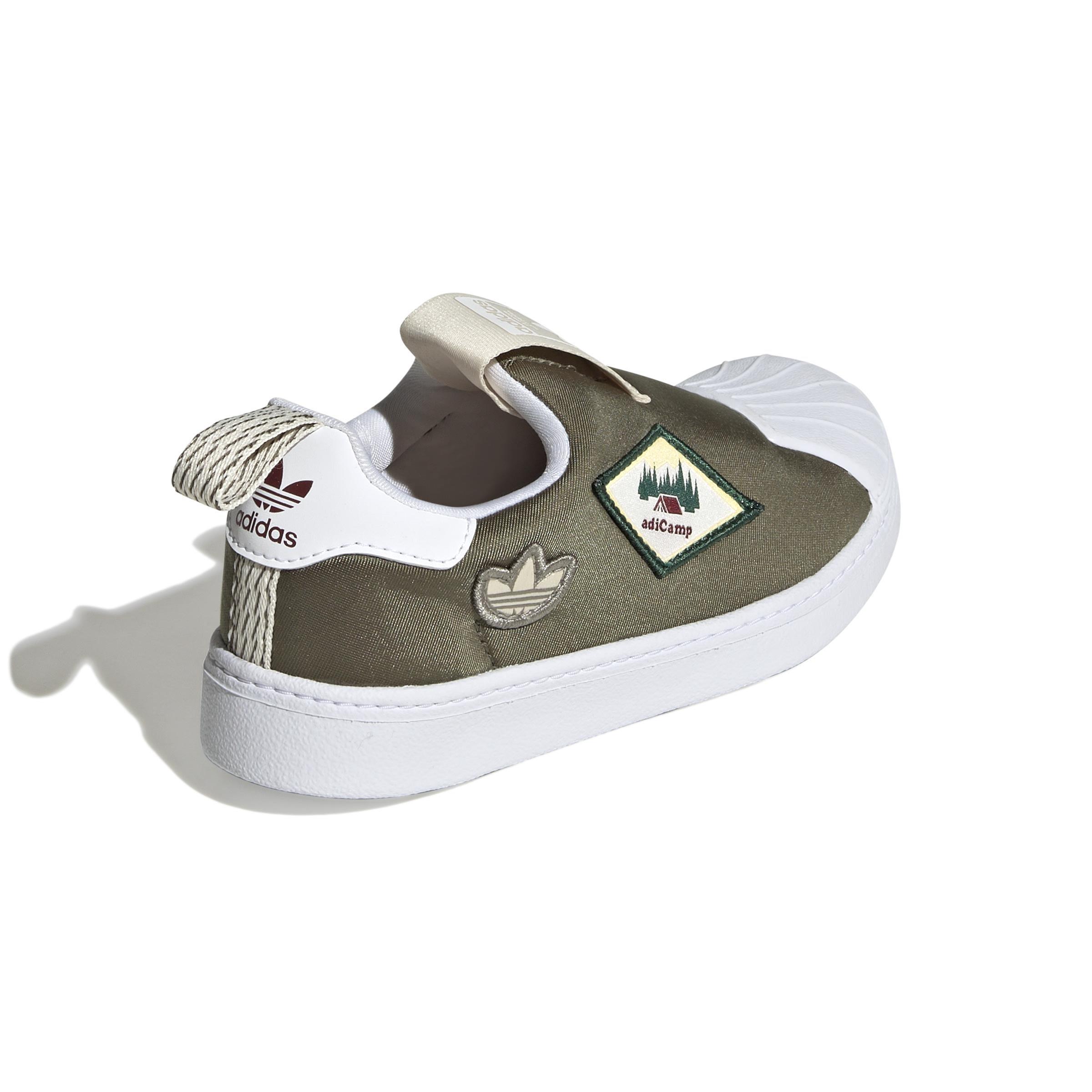 Unisex Kids Superstar 360 Shoes, Green, A901_ONE, large image number 3