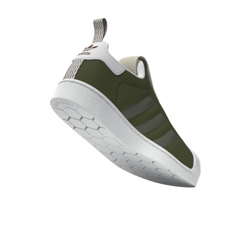 Unisex Kids Superstar 360 Shoes, Green, A901_ONE, large image number 6