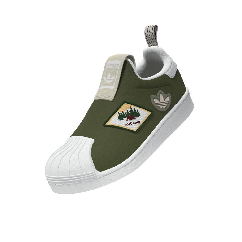Unisex Kids Superstar 360 Shoes, Green, A901_ONE, large image number 7