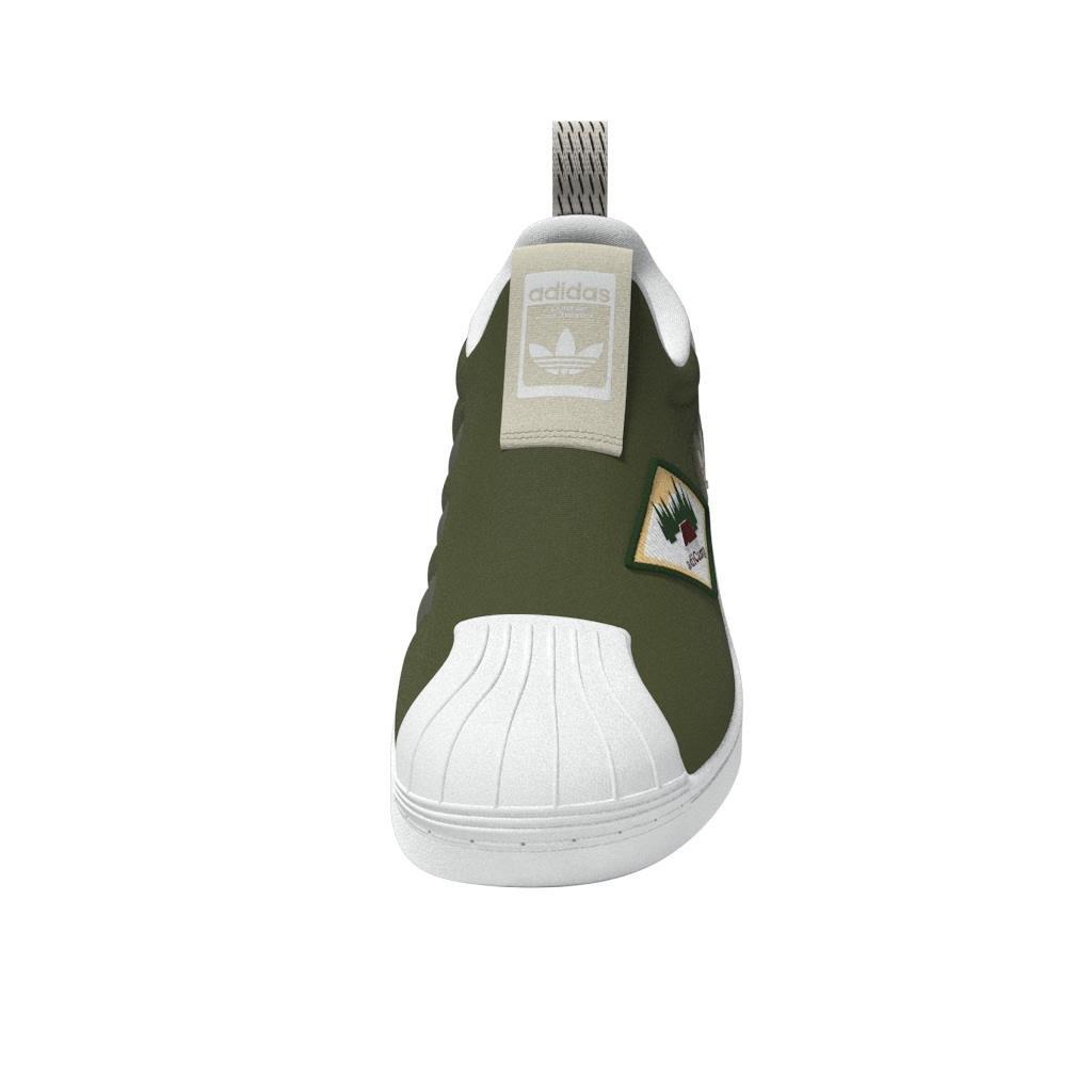 Unisex Kids Superstar 360 Shoes, Green, A901_ONE, large image number 14