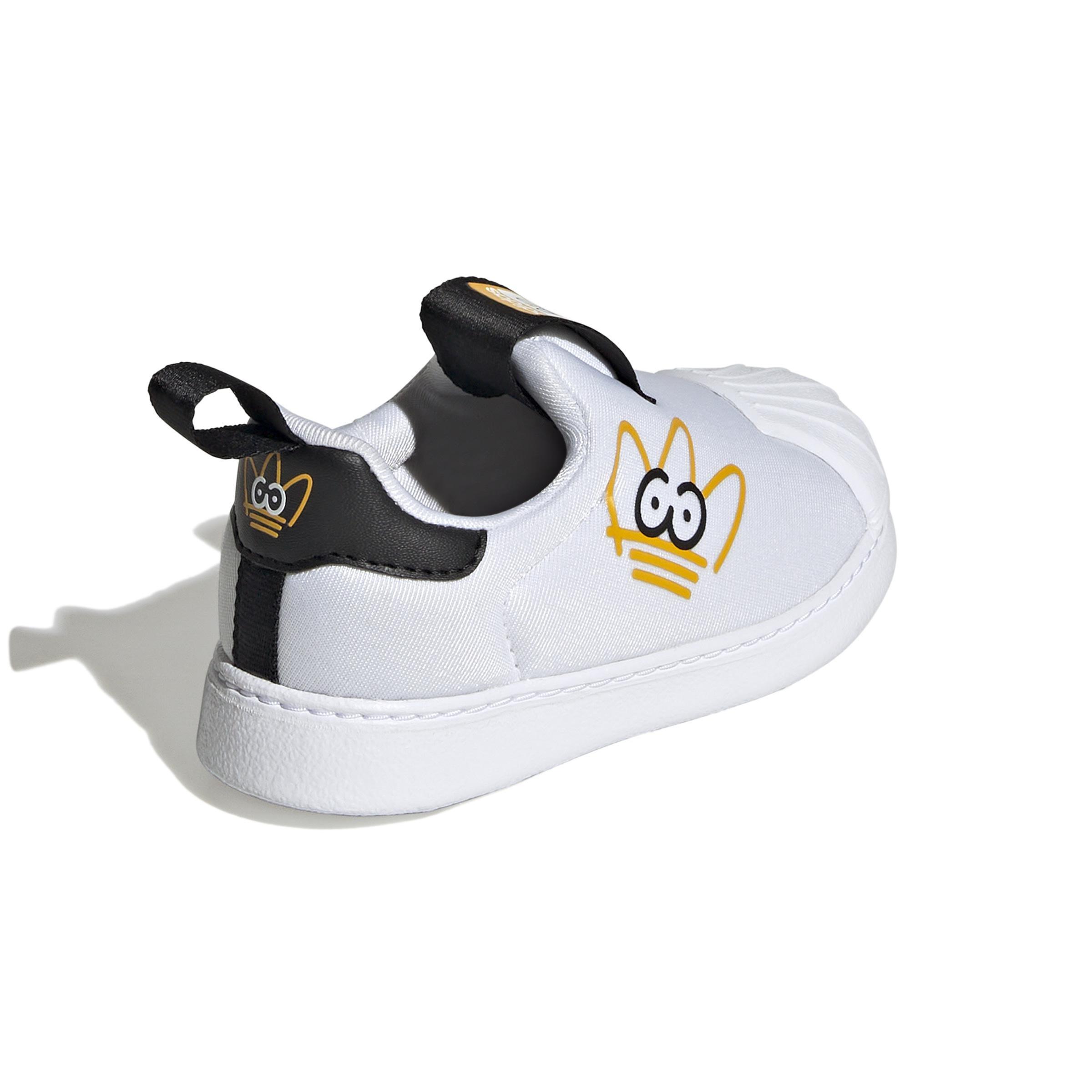 Unisex Kids Originals X James Jarvis 360 Shoes , White, A901_ONE, large image number 3