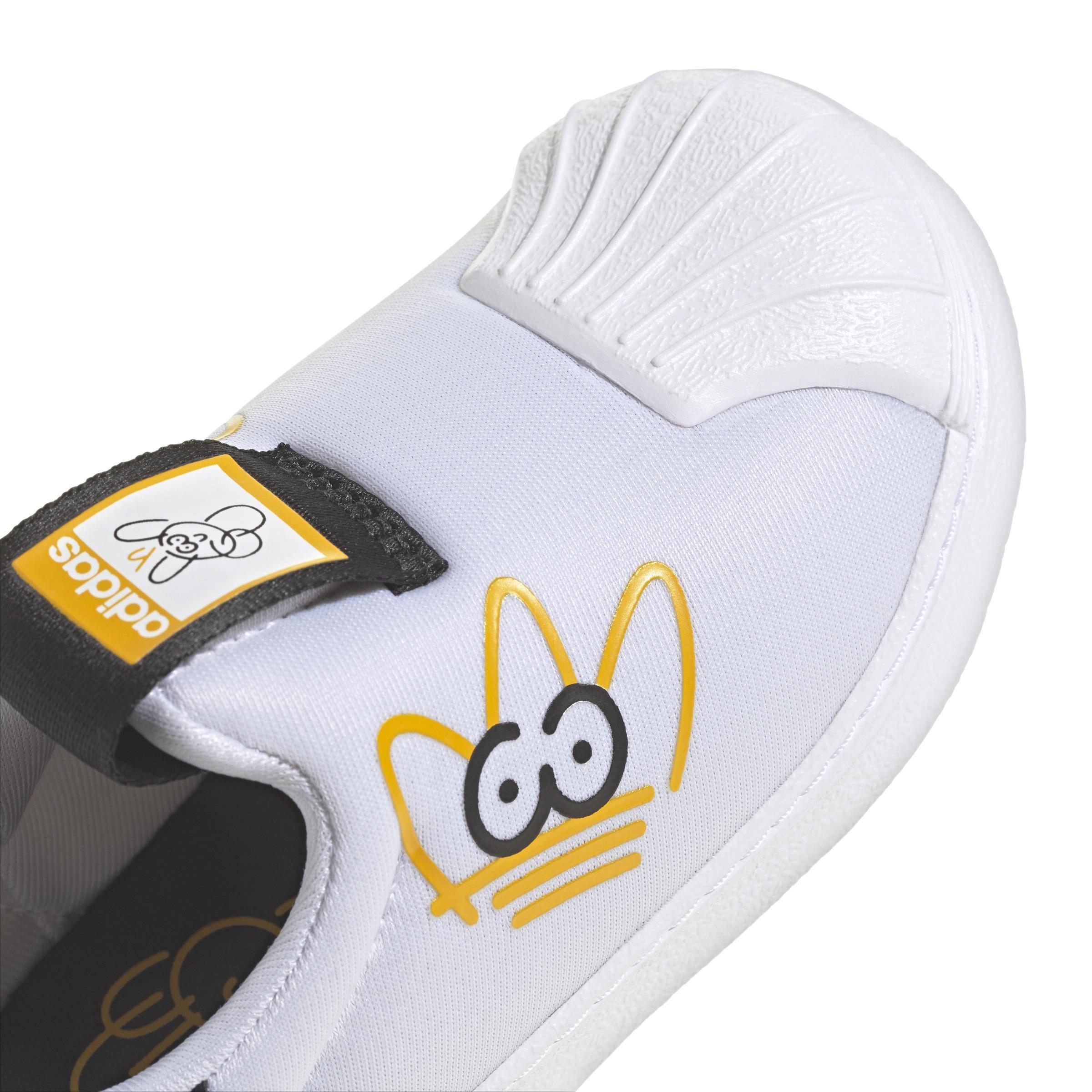 Unisex Kids Originals X James Jarvis 360 Shoes , White, A901_ONE, large image number 5