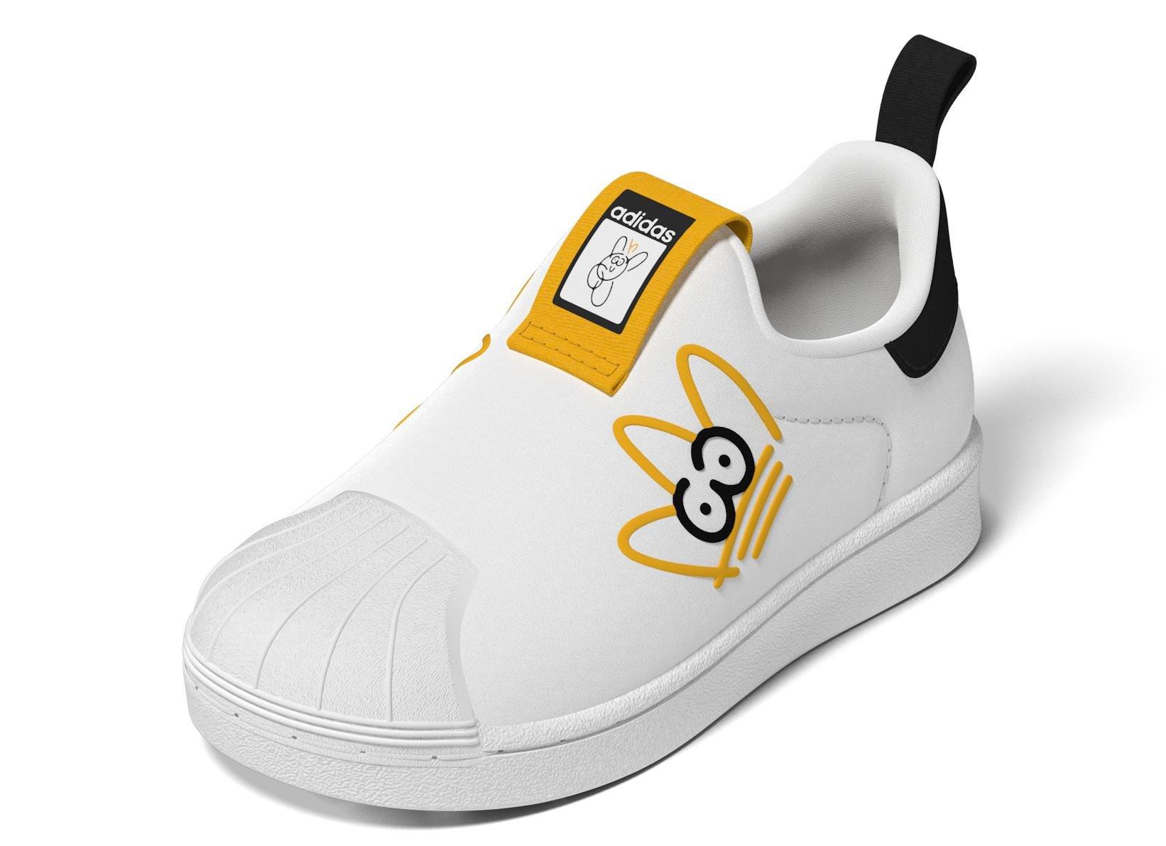 Unisex Kids Originals X James Jarvis 360 Shoes , White, A901_ONE, large image number 8