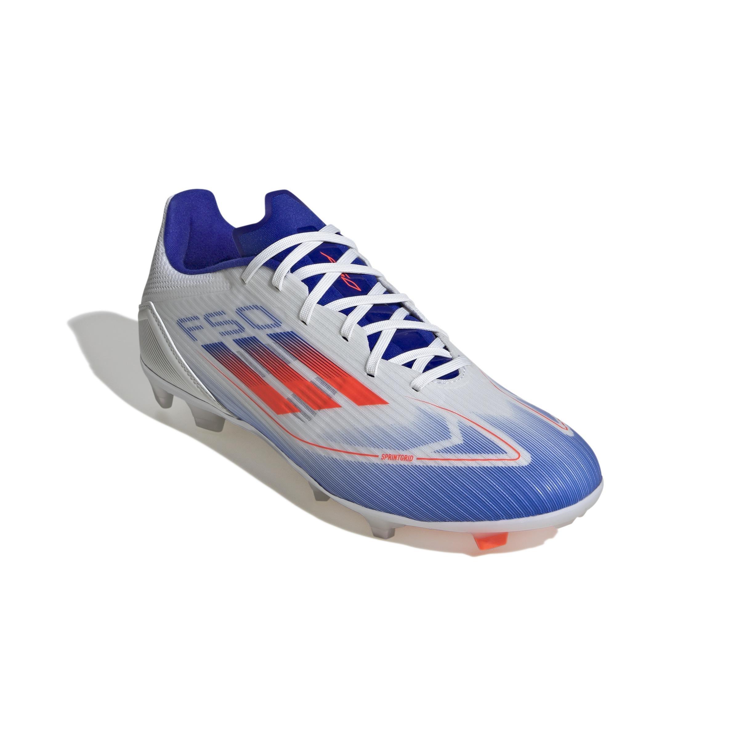 Unisex F50 League Firm/Multi-Ground Boots, White, A901_ONE, large image number 2