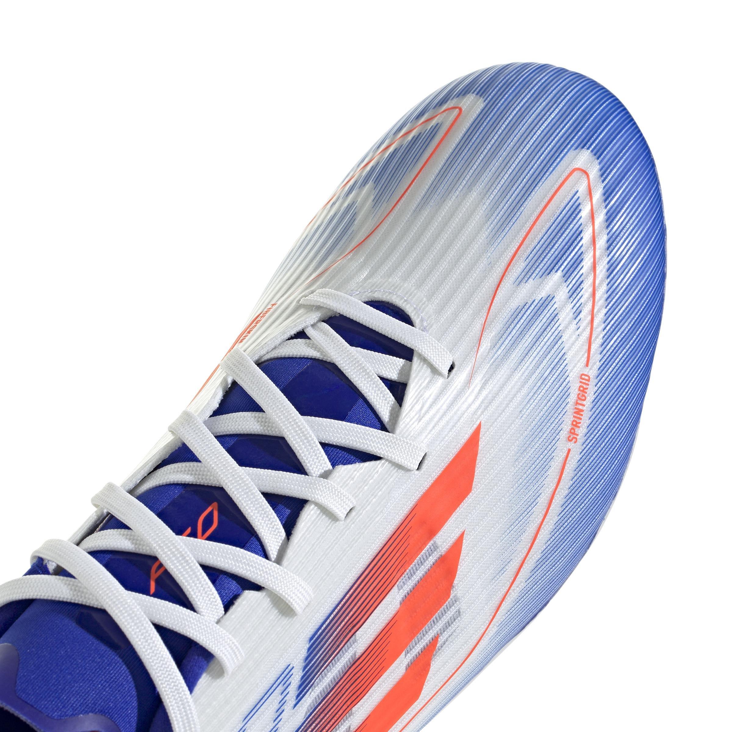 Unisex F50 League Firm/Multi-Ground Boots, White, A901_ONE, large image number 5