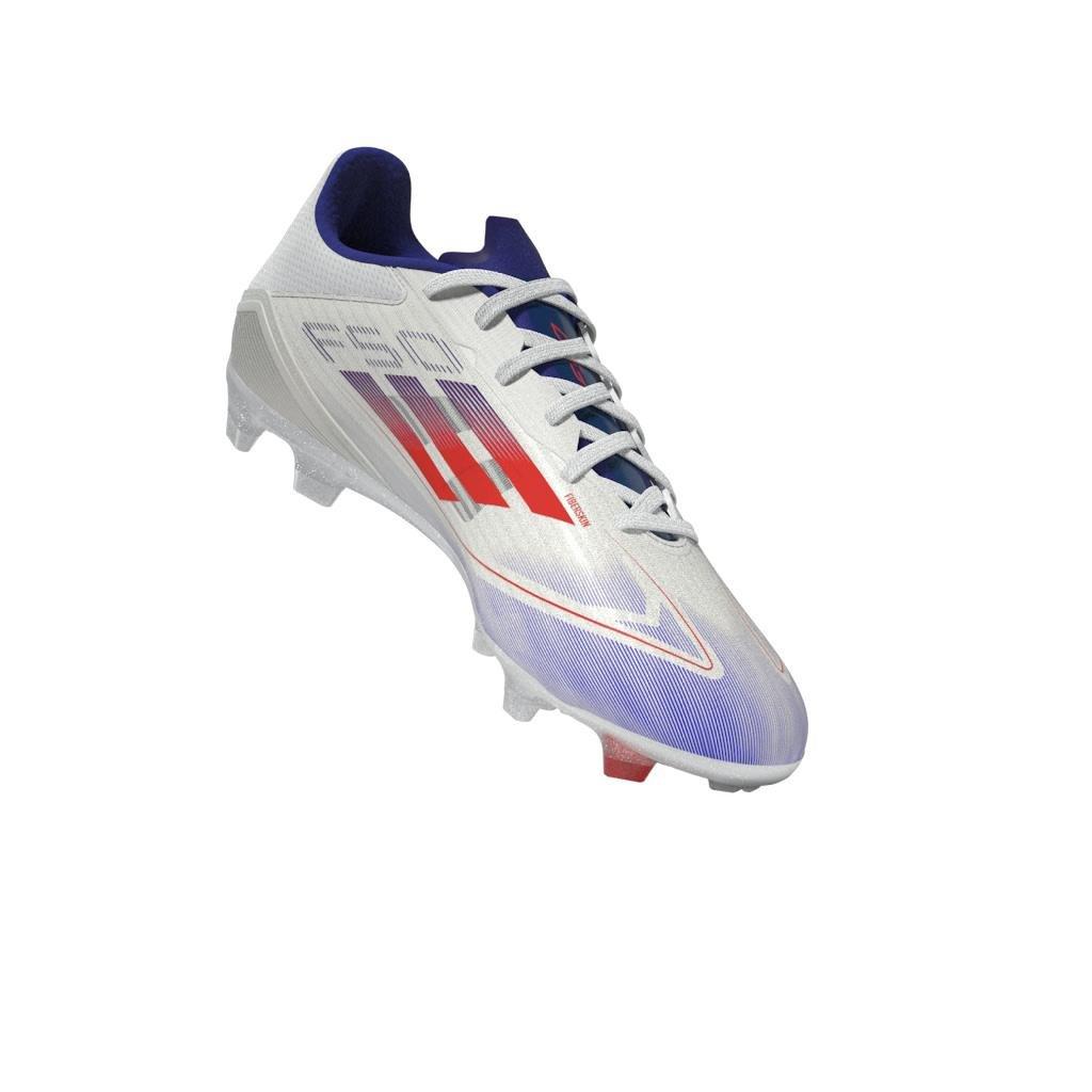 Unisex F50 League Firm/Multi-Ground Boots, White, A901_ONE, large image number 7