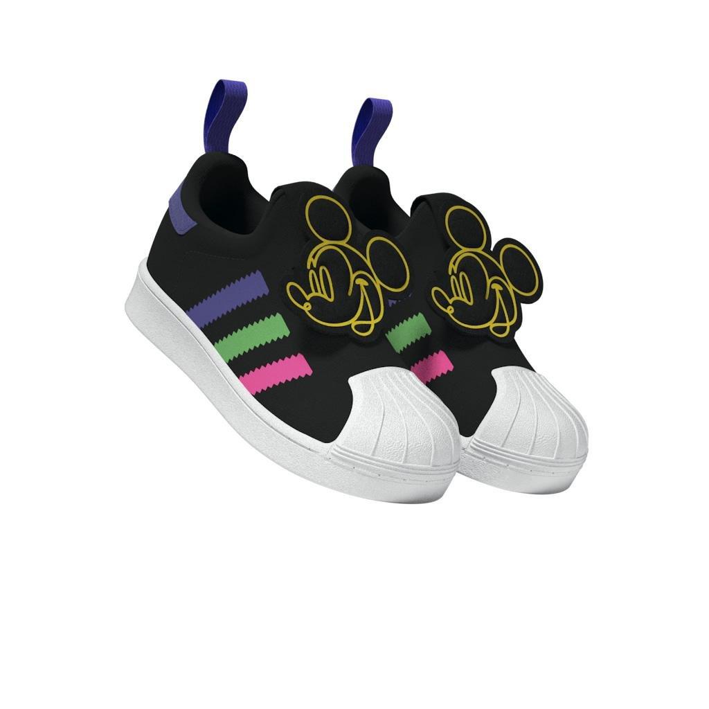 Unisex Kids Originals X Disney Mickey Superstar 360 Shoes, Black, A901_ONE, large image number 9