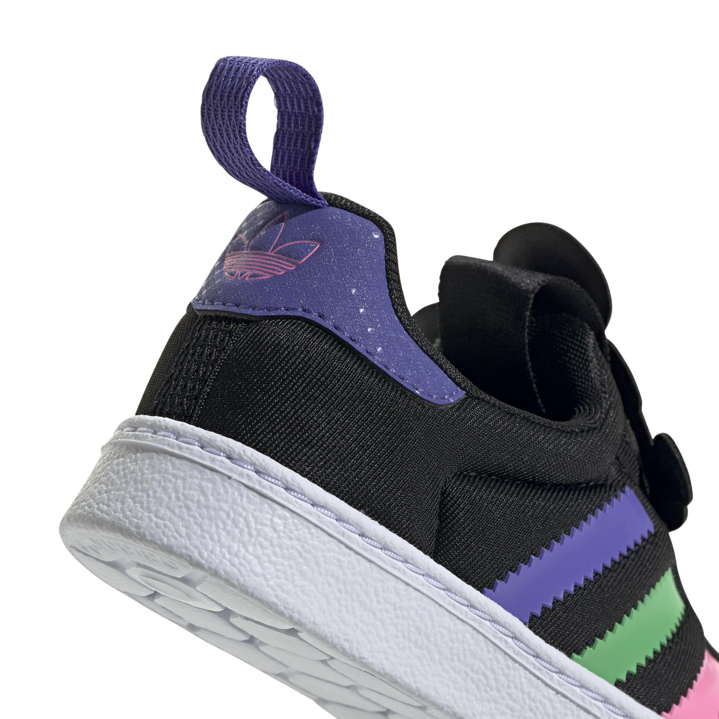 Unisex Kids Originals X Disney Mickey Superstar 360 Shoes, Black, A901_ONE, large image number 4