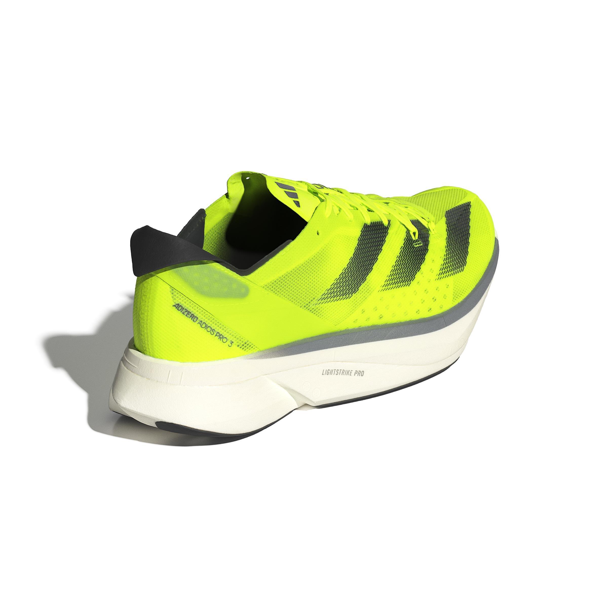 Unisex ADIZERO ADIOS PRO 3 Shoes, Green, A901_ONE, large image number 3