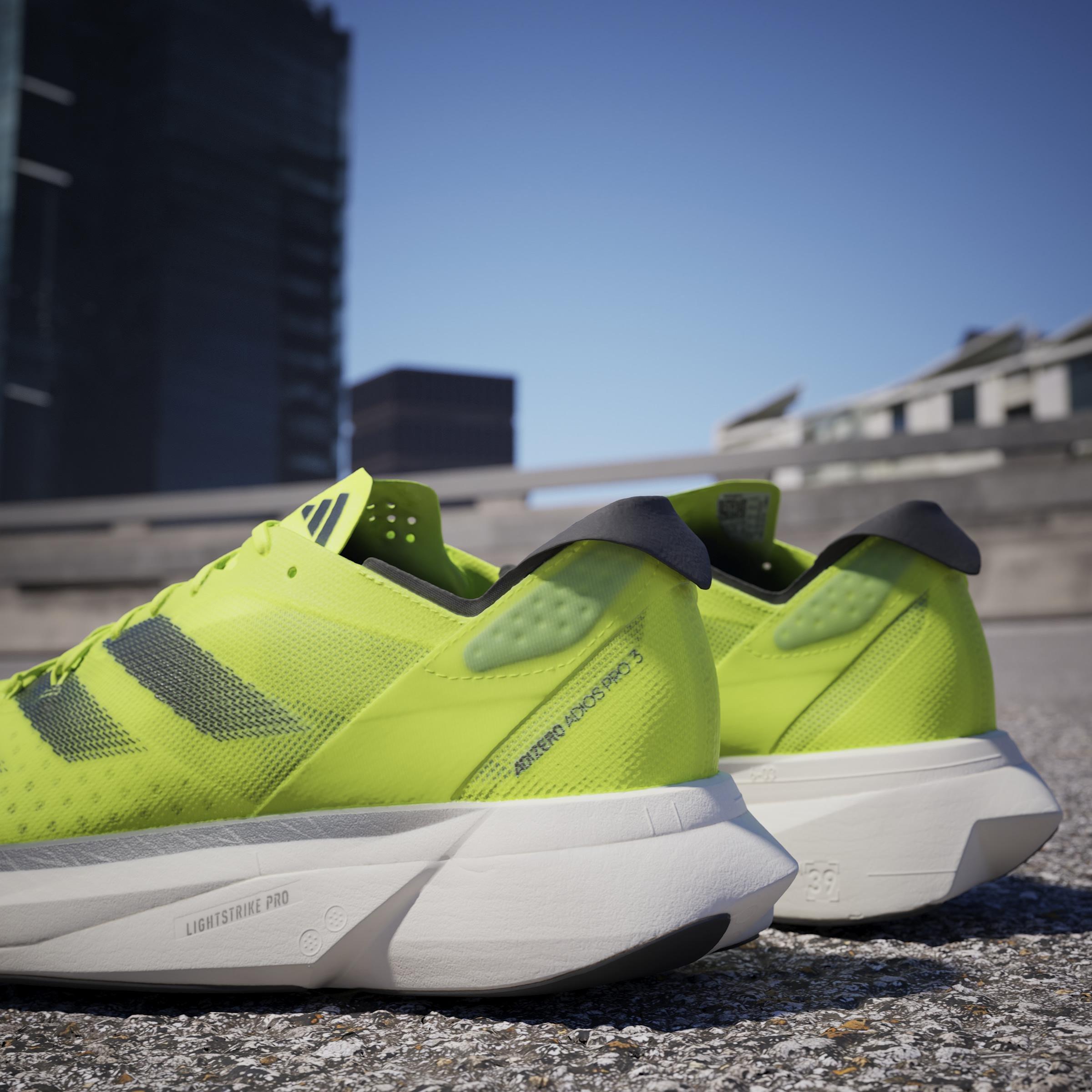 Unisex ADIZERO ADIOS PRO 3 Shoes, Green, A901_ONE, large image number 13