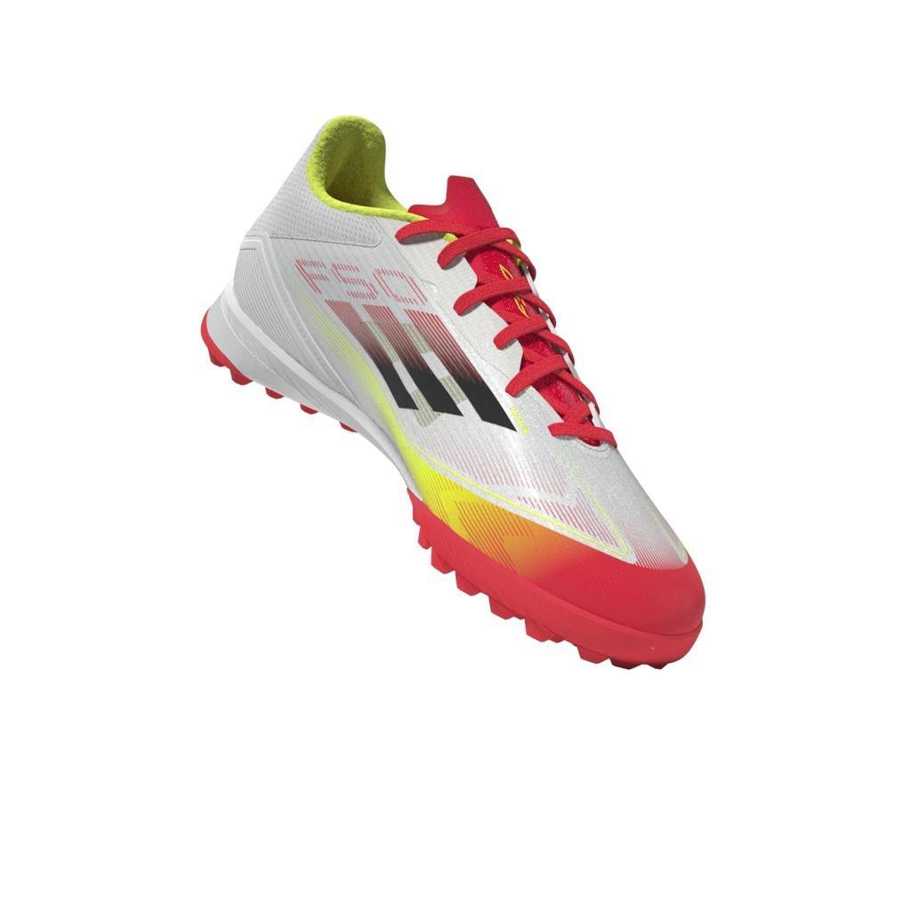 Unisex F50 League Turf Boots, White, A901_ONE, large image number 12