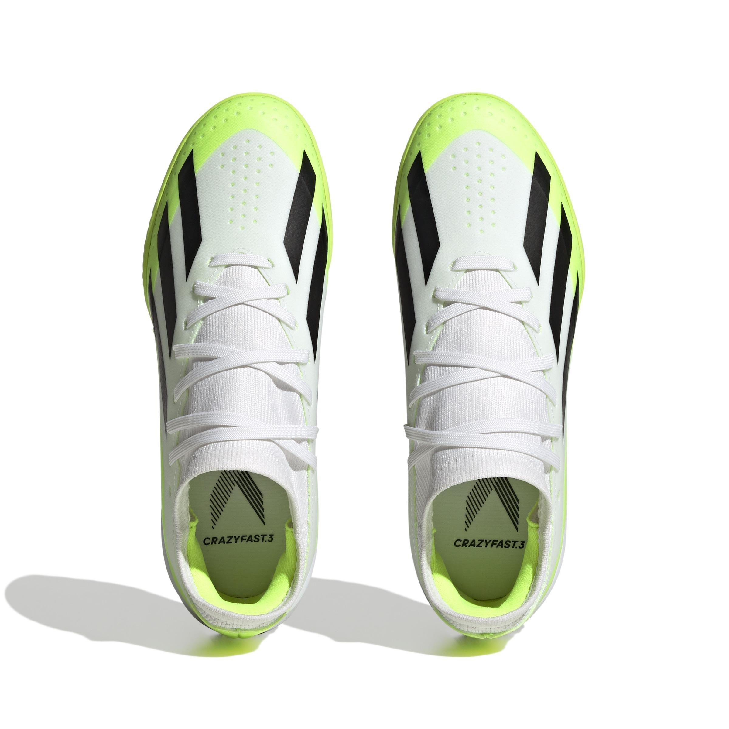 Unisex Kids X Crazyfast.3 Turf Boots, White, , large image number 1