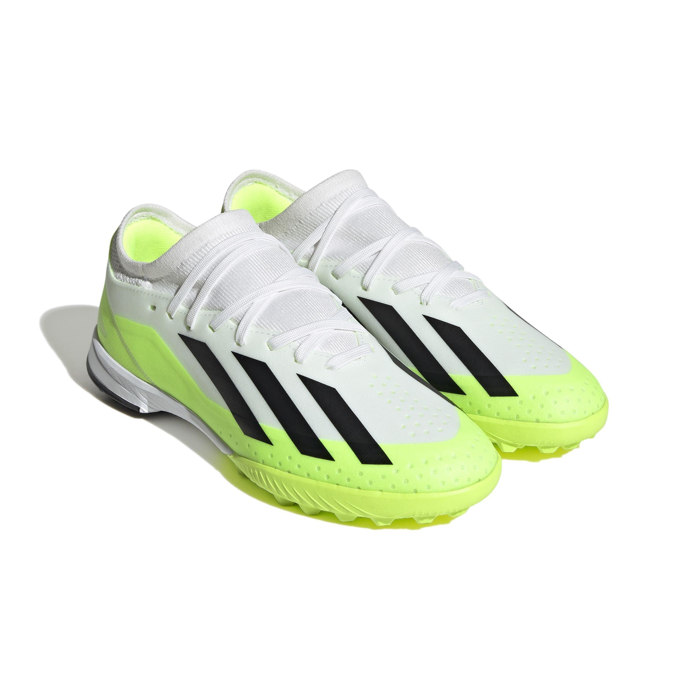 Unisex Kids X Crazyfast.3 Turf Boots, White, A901_ONE, large image number 2