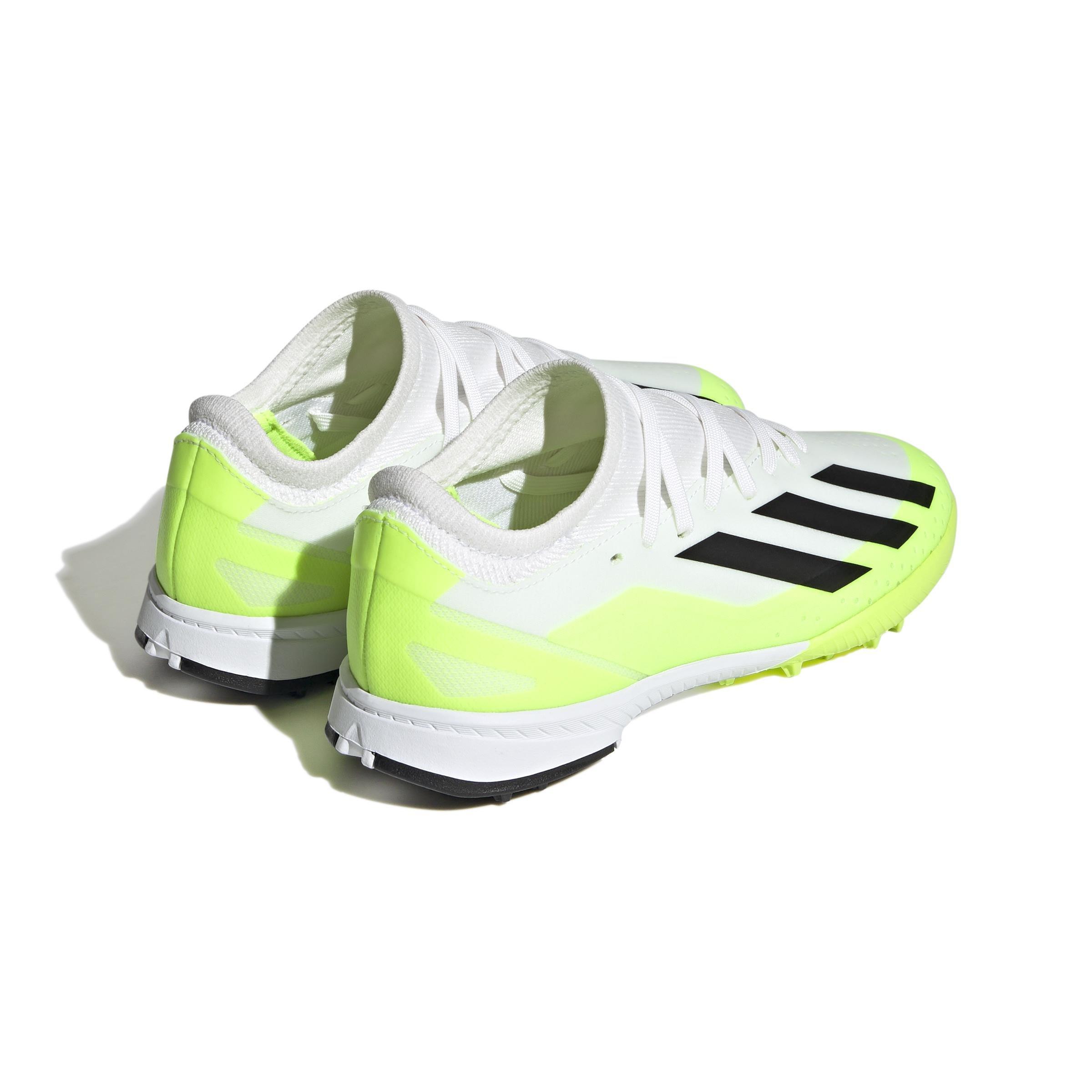 Unisex Kids X Crazyfast.3 Turf Boots, White, A901_ONE, large image number 3