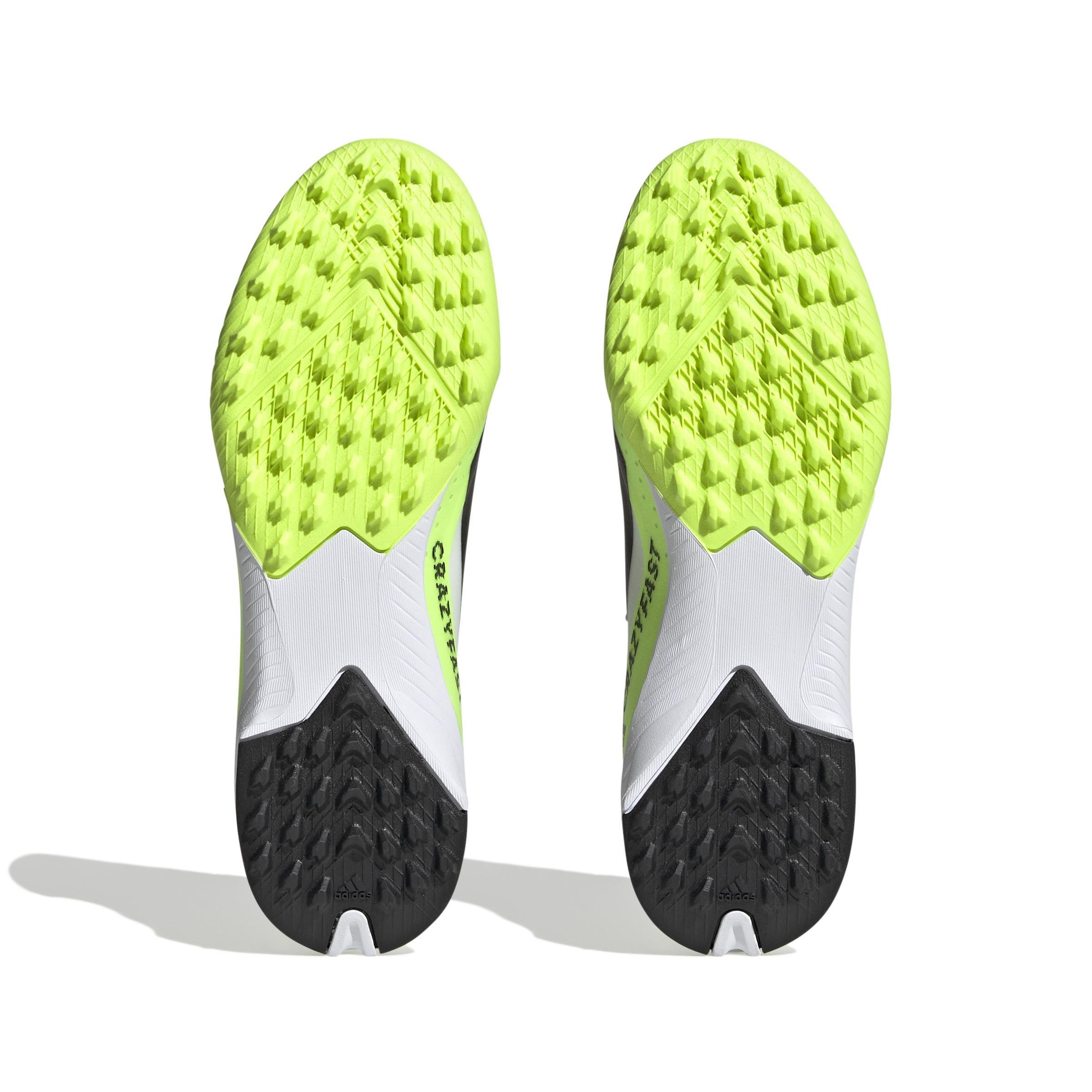 Unisex Kids X Crazyfast.3 Turf Boots, White, A901_ONE, large image number 7