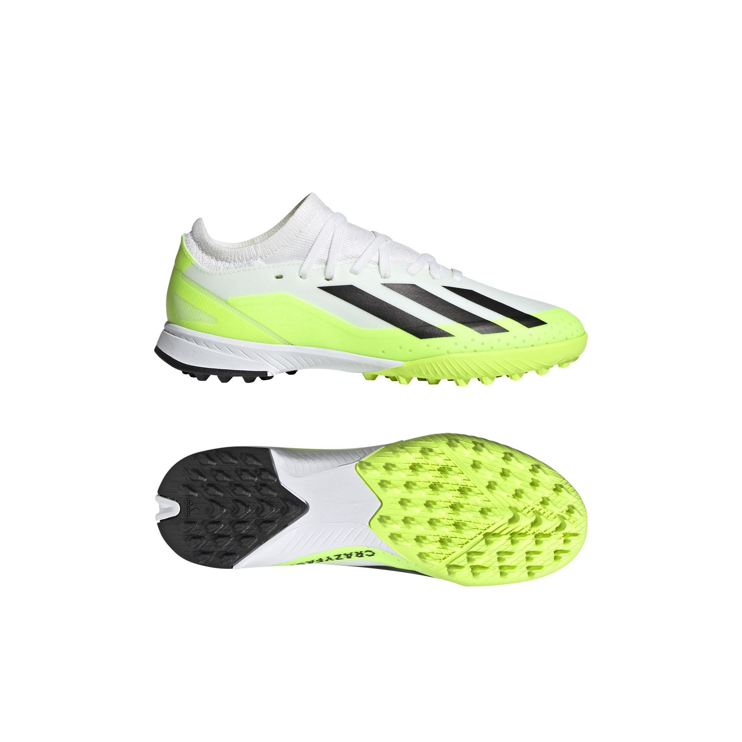 Unisex Kids X Crazyfast.3 Turf Boots, White, A901_ONE, large image number 8