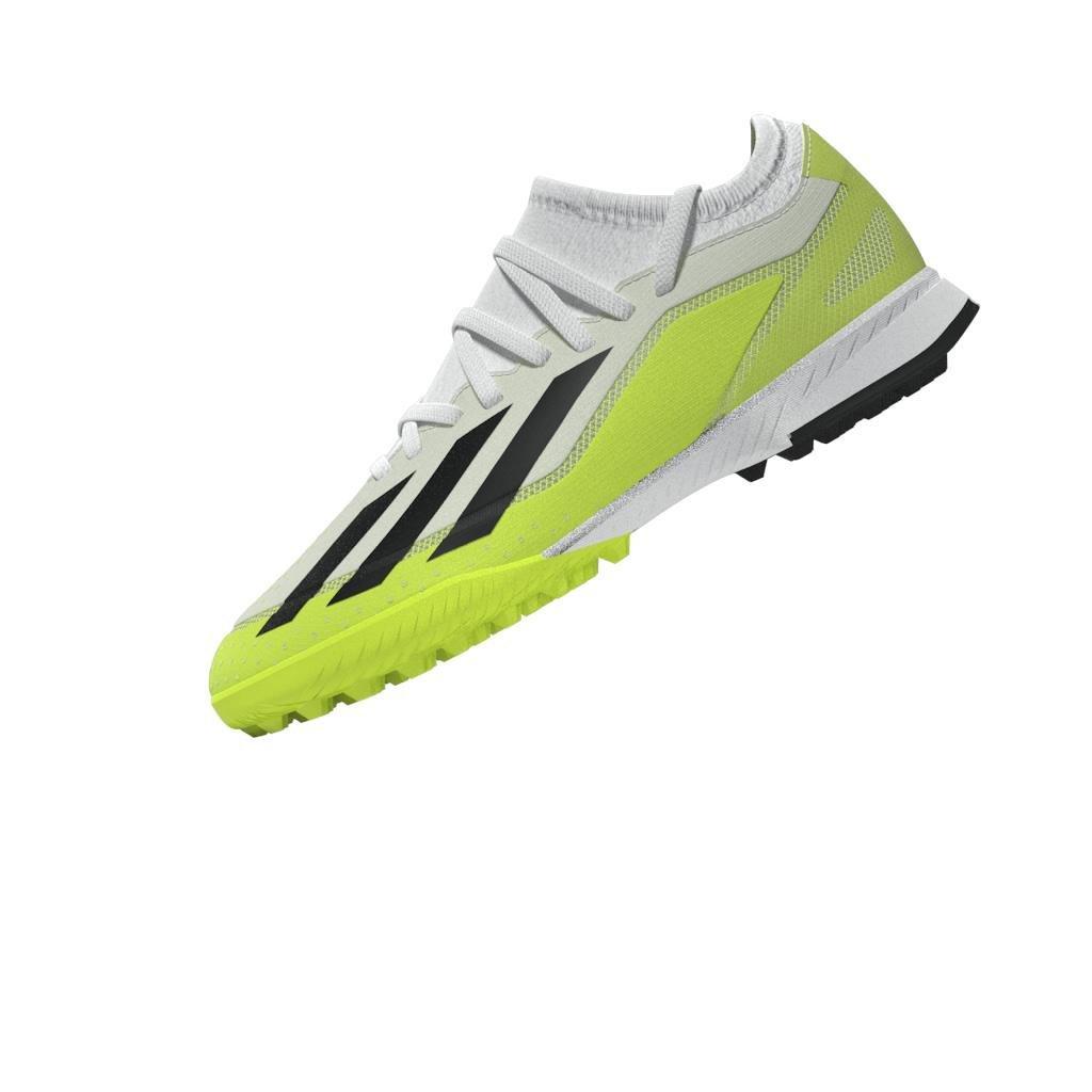 Unisex Kids X Crazyfast.3 Turf Boots, White, A901_ONE, large image number 9
