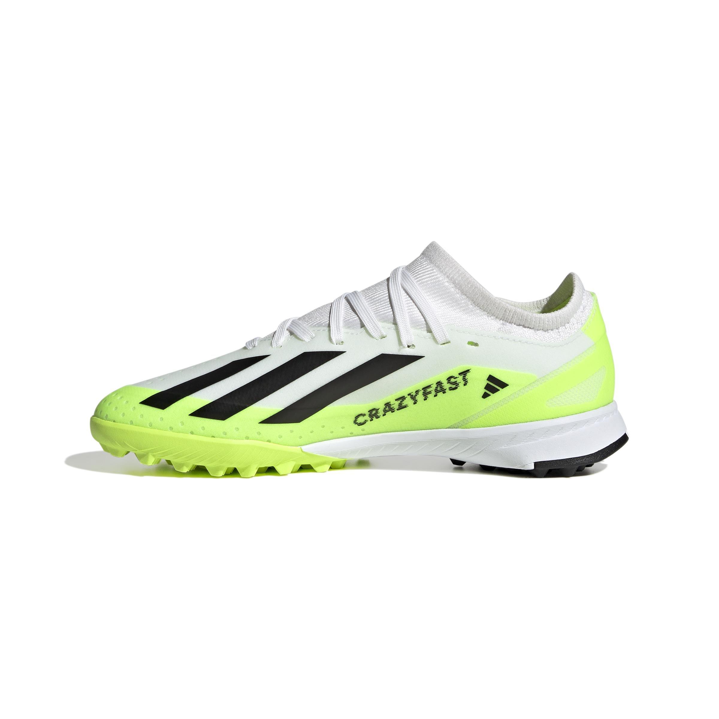 Unisex Kids X Crazyfast.3 Turf Boots, White, A901_ONE, large image number 11