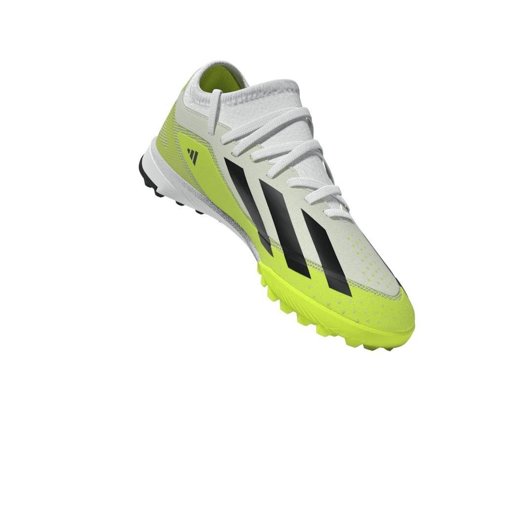Unisex Kids X Crazyfast.3 Turf Boots, White, A901_ONE, large image number 12