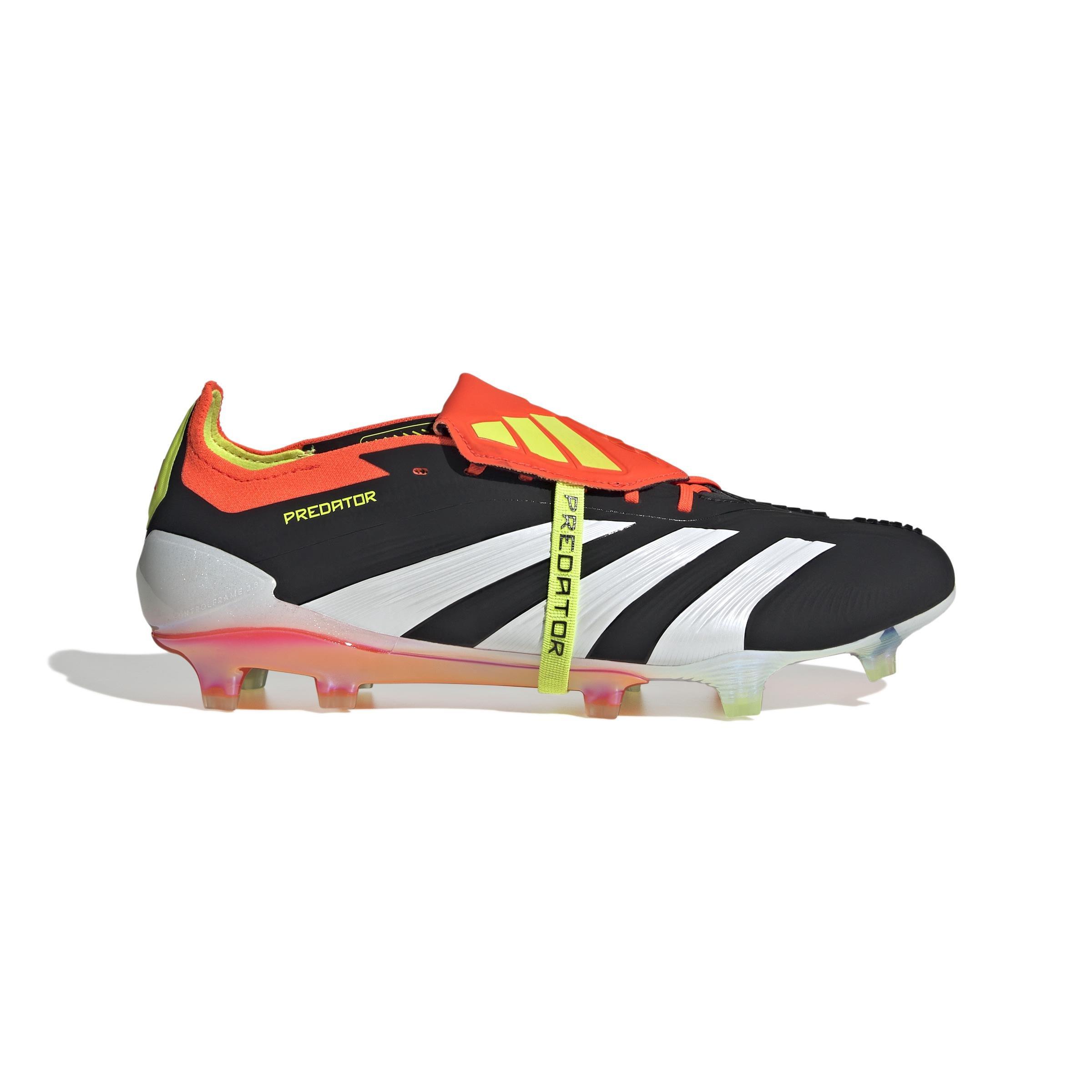 Unisex Predator Elite Foldover Tongue Firm Ground Football Boots, Black, , large image number 0