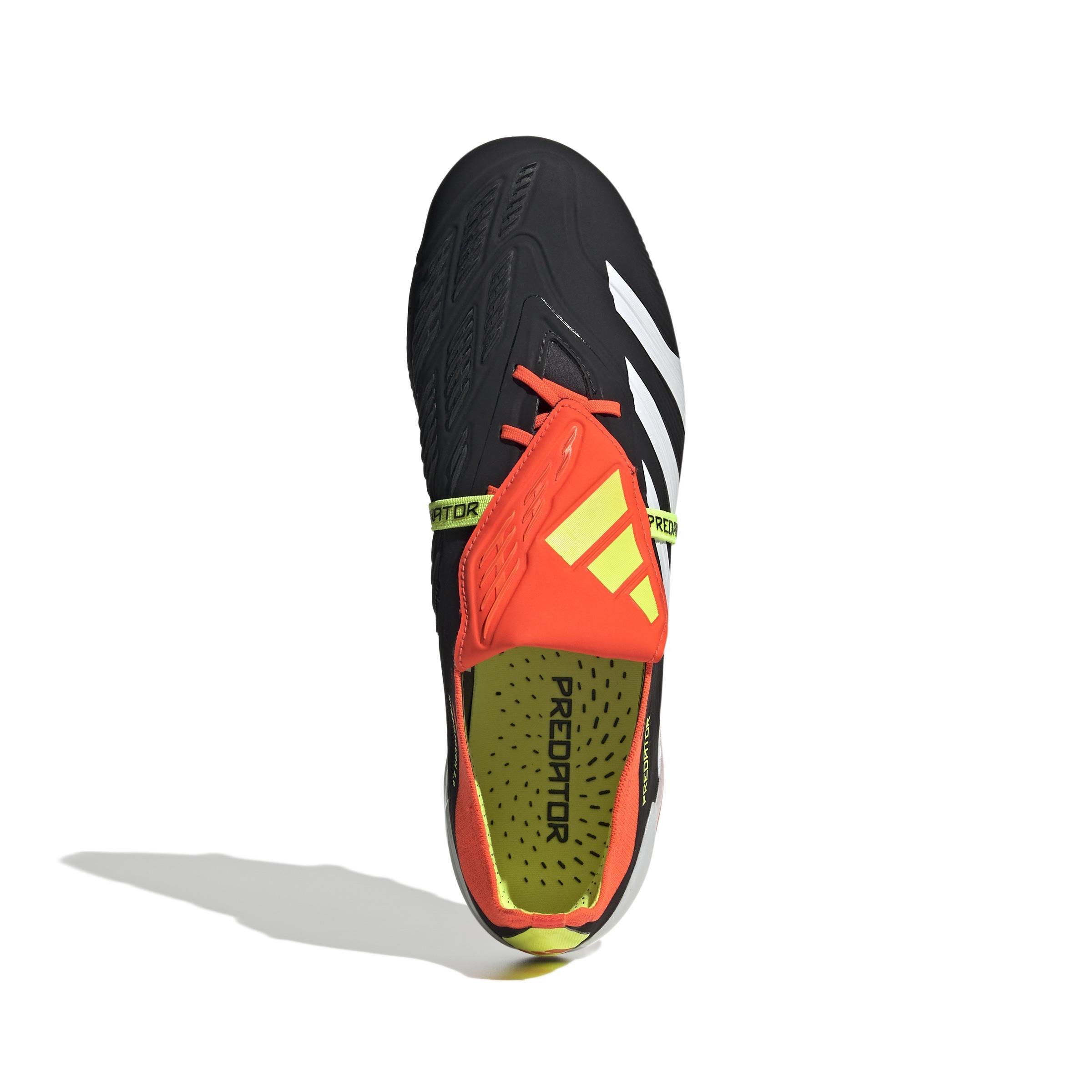 Unisex Predator Elite Foldover Tongue Firm Ground Football Boots, Black, , large image number 1