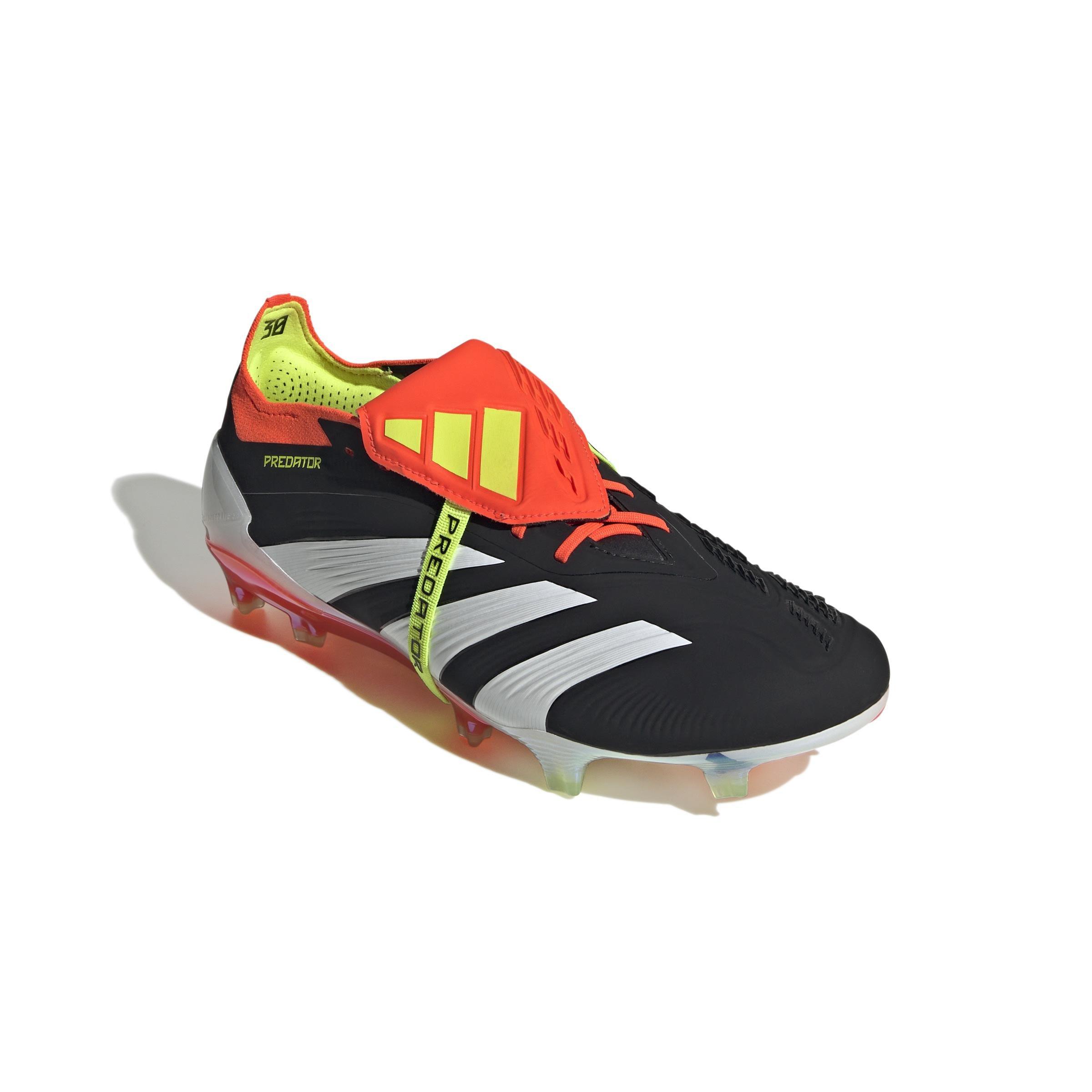 Unisex Predator Elite Foldover Tongue Firm Ground Football Boots, Black, , large image number 2