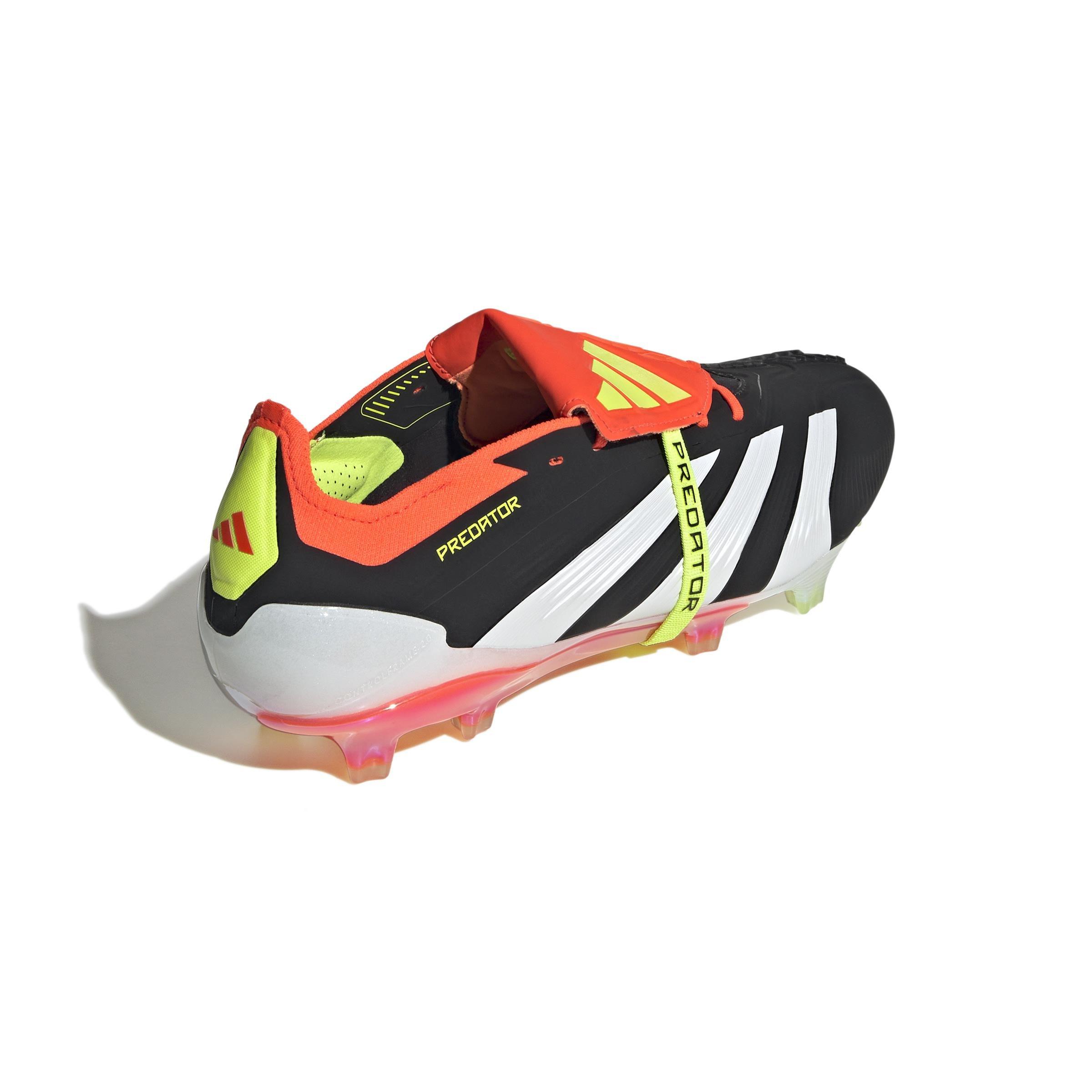 Unisex Predator Elite Foldover Tongue Firm Ground Football Boots, Black, , large image number 3