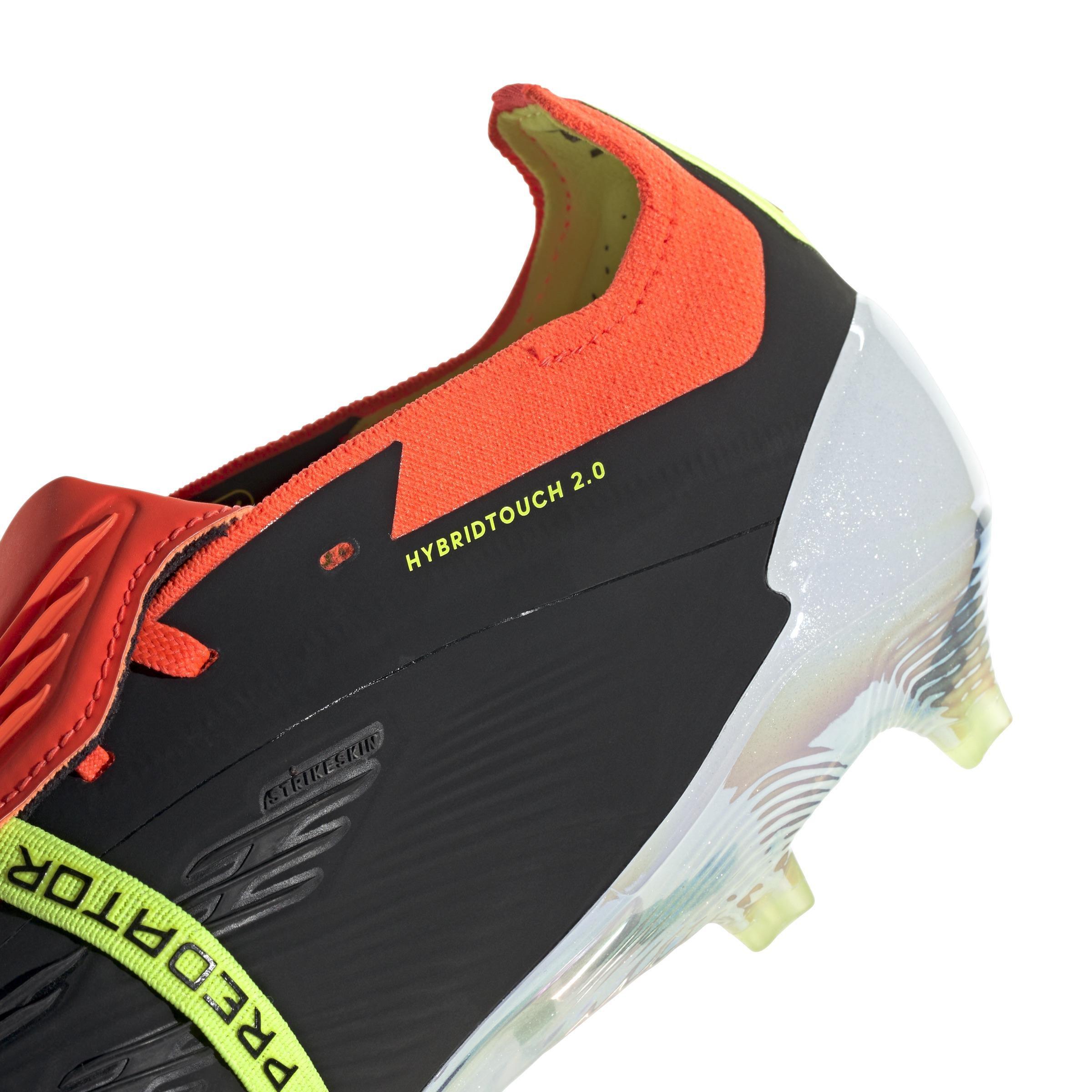 Unisex Predator Elite Foldover Tongue Firm Ground Football Boots, Black, , large image number 4