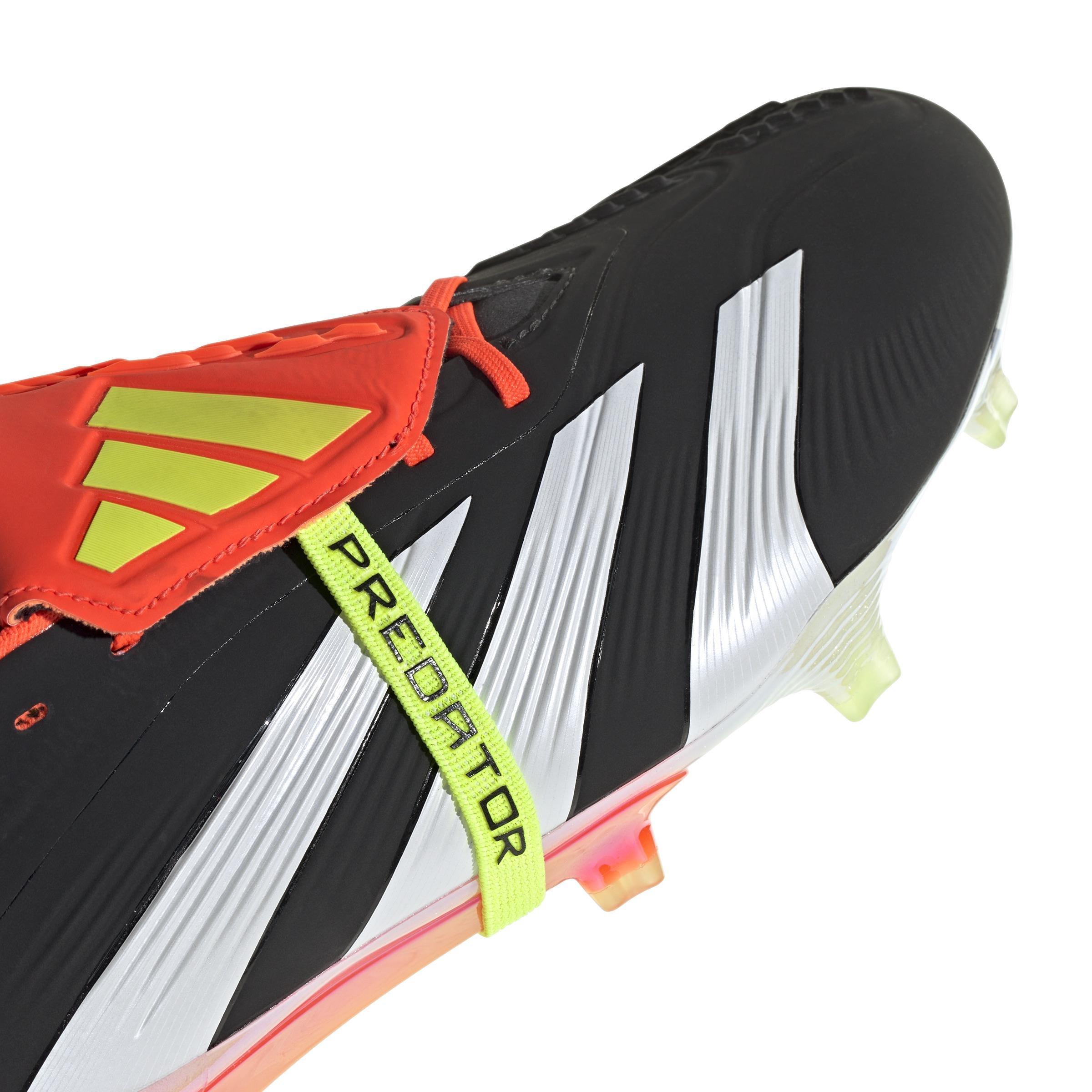 Unisex Predator Elite Foldover Tongue Firm Ground Football Boots, Black, , large image number 5