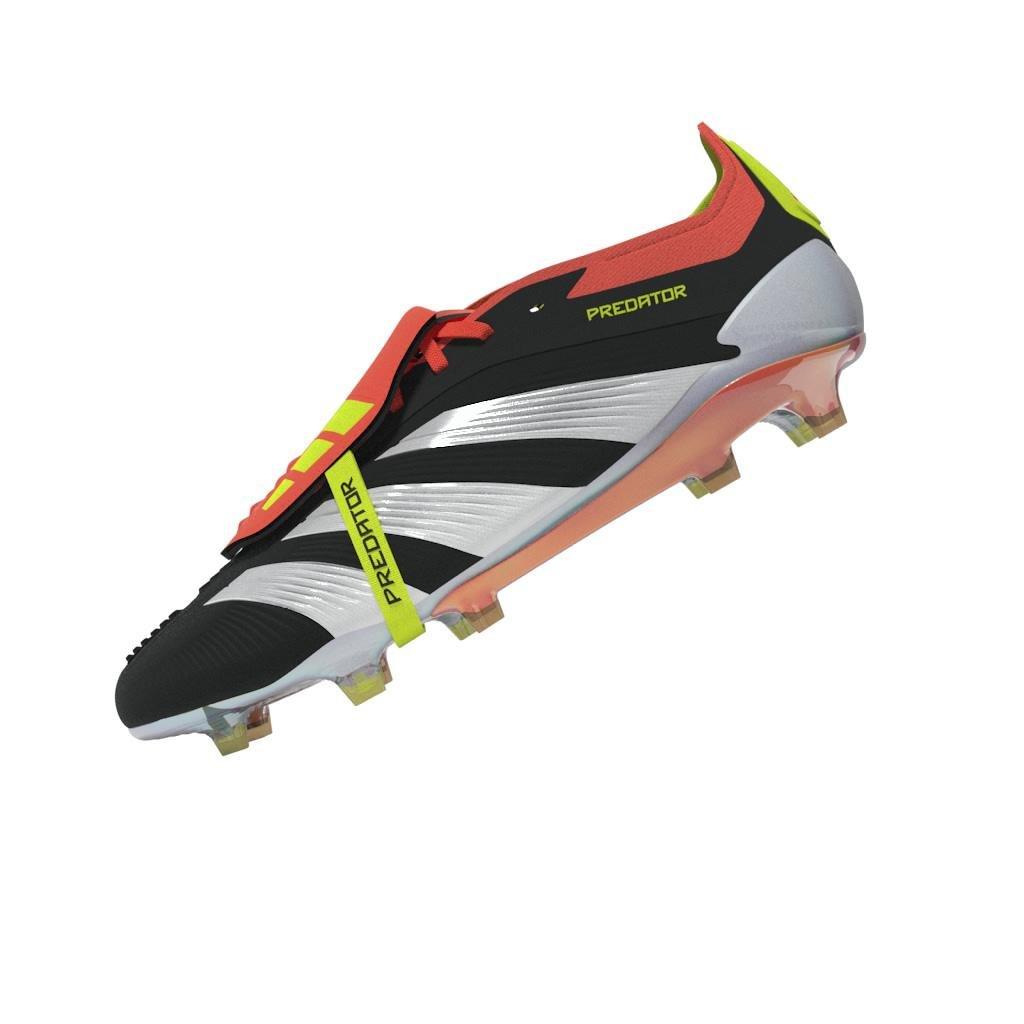 Unisex Predator Elite Foldover Tongue Firm Ground Football Boots, Black, , large image number 8
