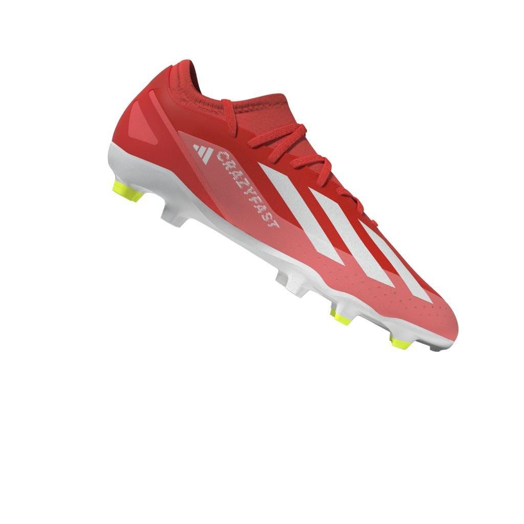 Unisex Crazyfast League Firm Ground Boots, Red, , large image number 9