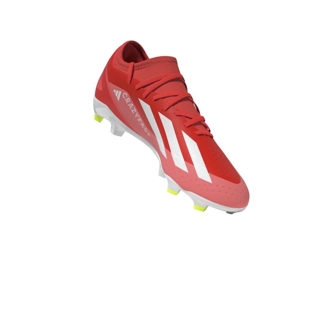 Unisex Crazyfast League Firm Ground Boots, Red, , large image number 12