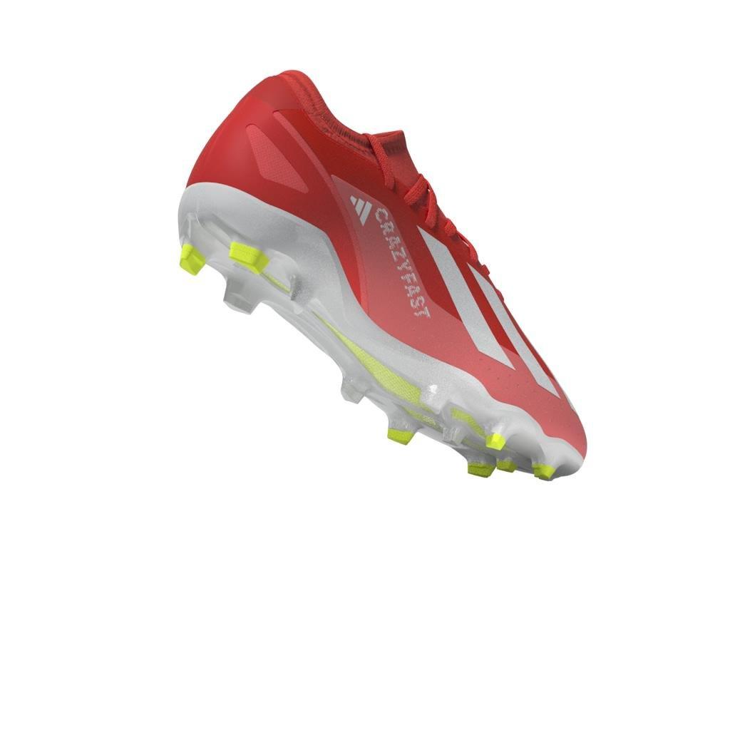 Unisex Crazyfast League Firm Ground Boots, Red, , large image number 13