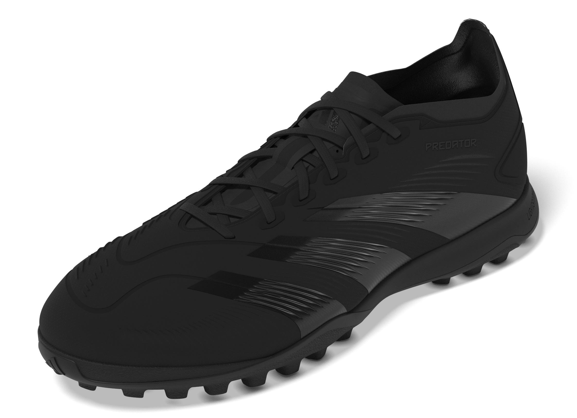 Unisex Predator 24 League Low Turf Boots, Black, A901_ONE, large image number 9