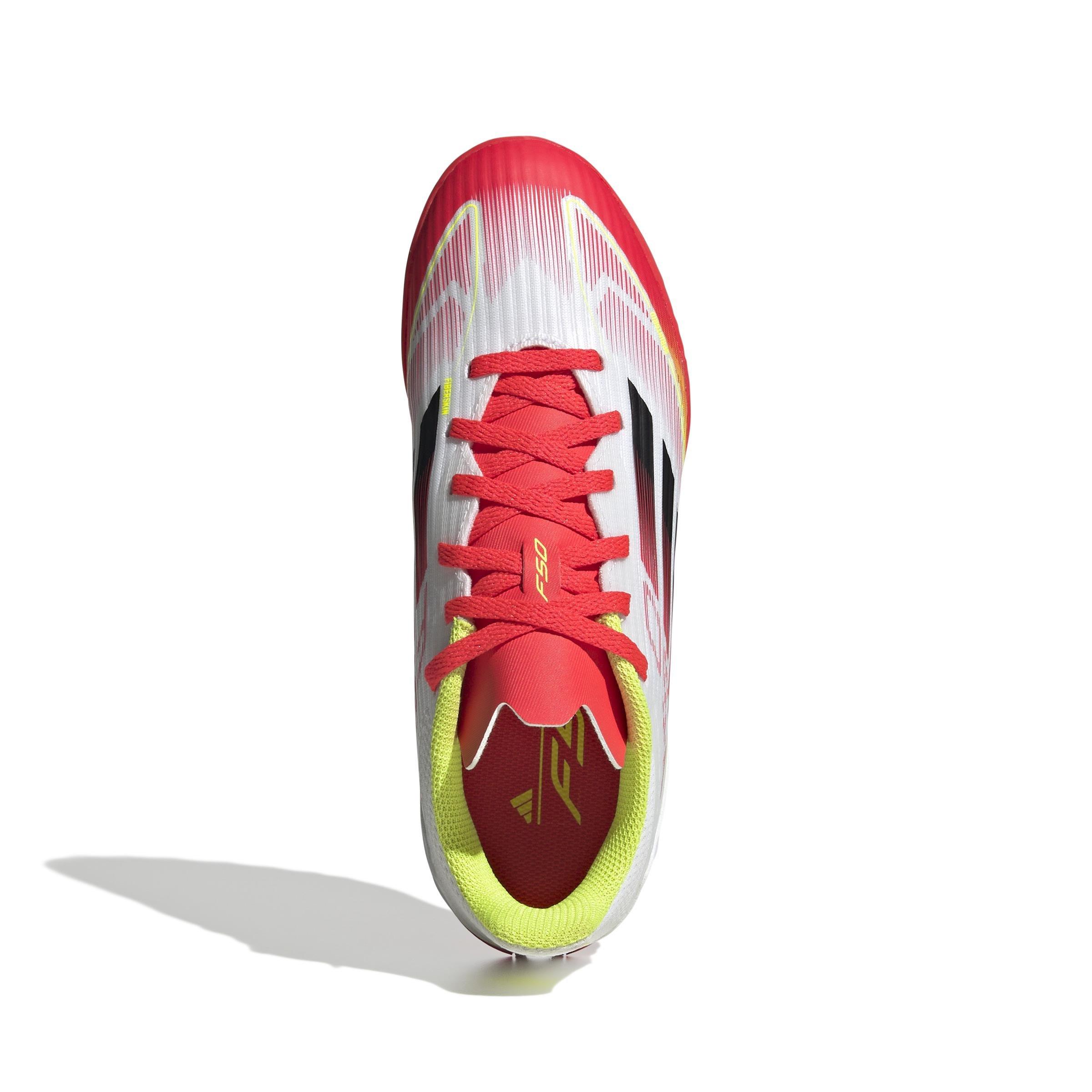 Kids Unisex F50 League Turf Boots, White, A901_ONE, large image number 2