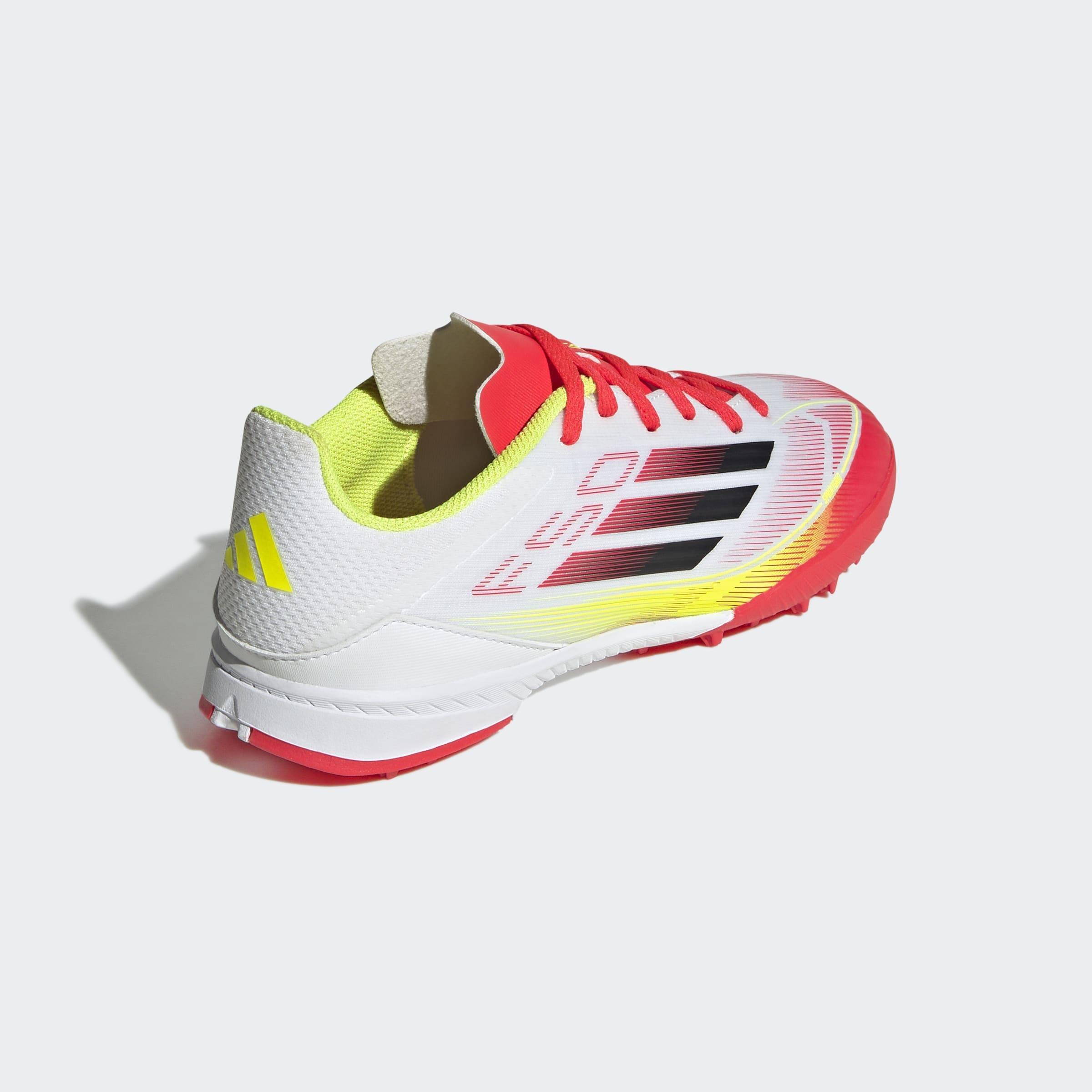 Kids Unisex F50 League Turf Boots, White, A901_ONE, large image number 7