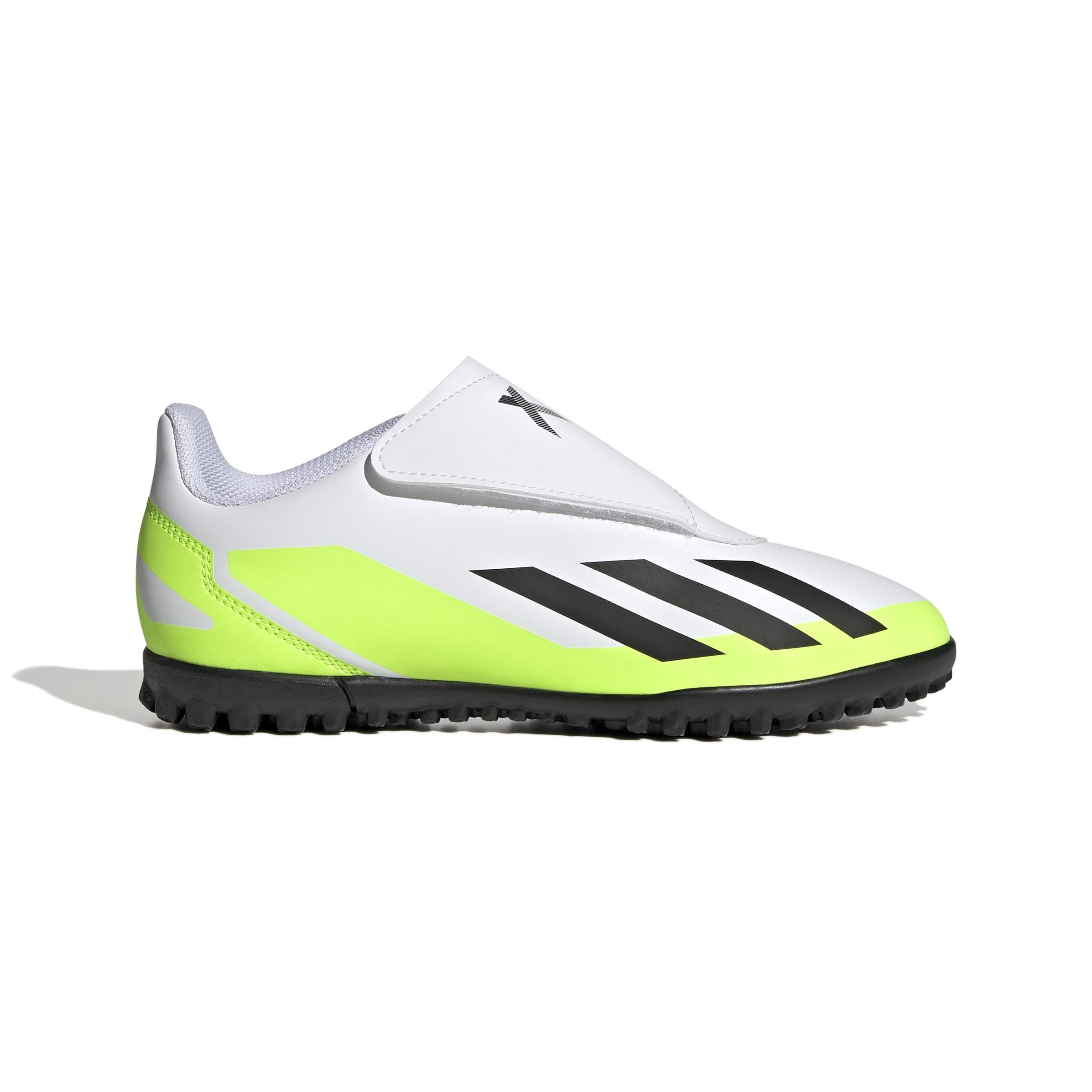 Unisex Kids Crazyfast.4 Hook-And-Loop Turf Boots, White, , large image number 0