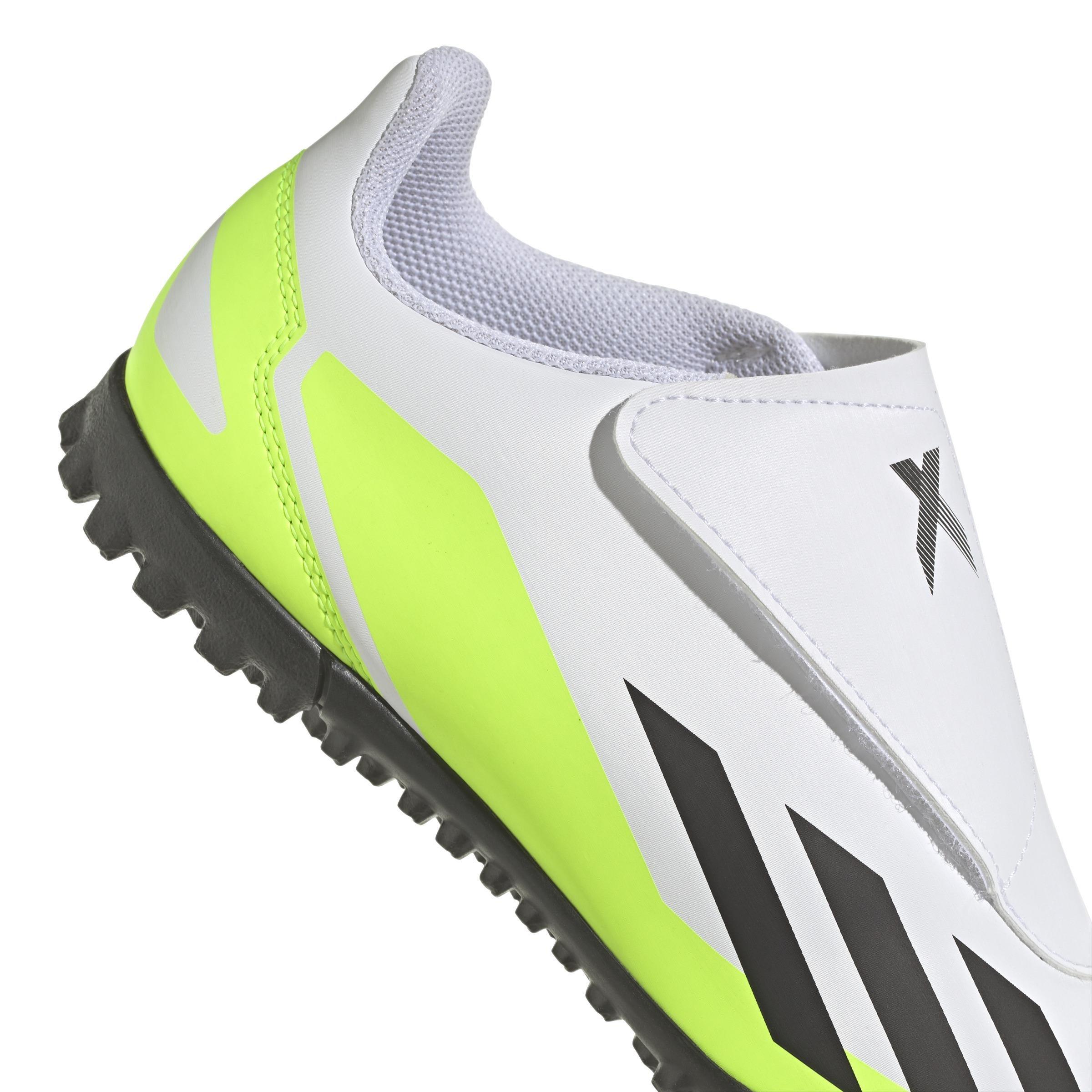 Unisex Kids Crazyfast.4 Hook-And-Loop Turf Boots, White, , large image number 4