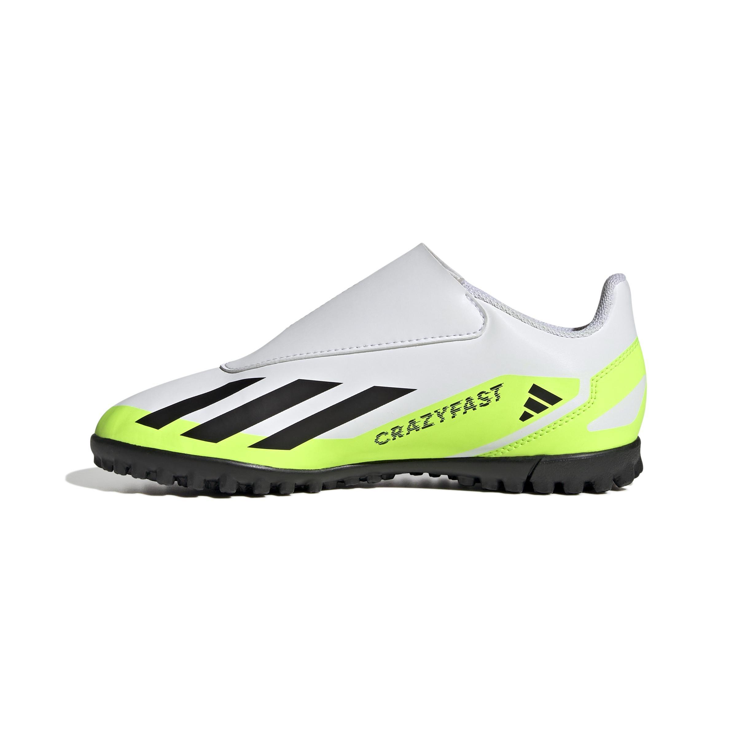 Unisex Kids Crazyfast.4 Hook-And-Loop Turf Boots, White, , large image number 5