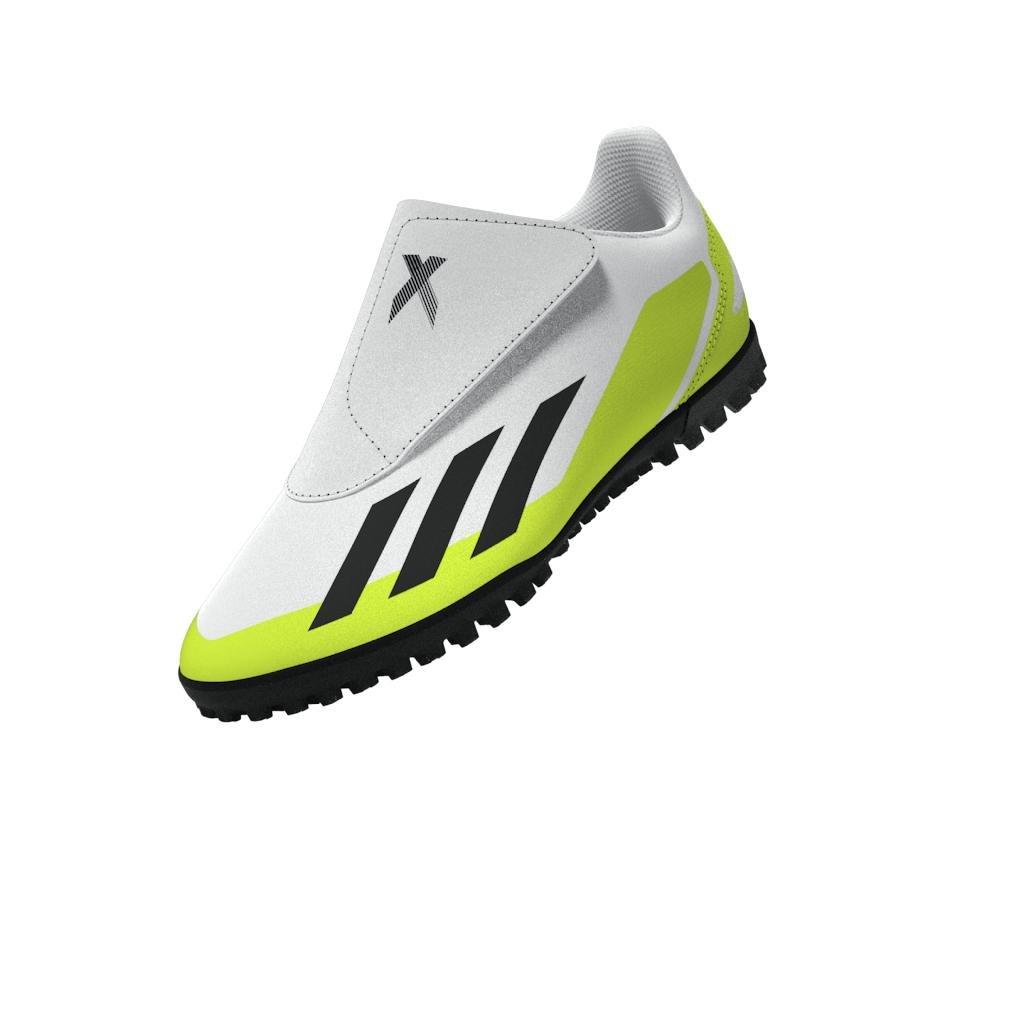 Unisex Kids Crazyfast.4 Hook-And-Loop Turf Boots, White, , large image number 10