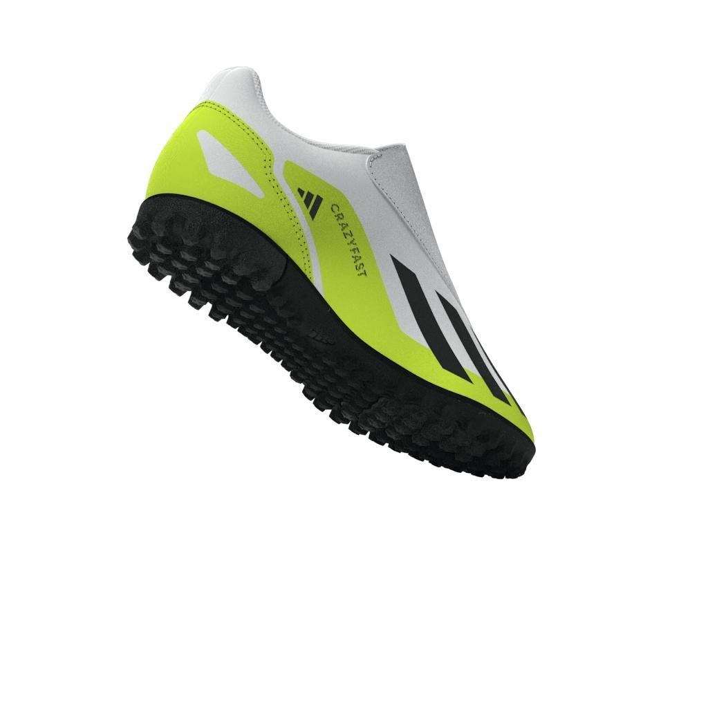 Unisex Crazyfast.4 Hook-And-Loop Turf Boots, White, A901_ONE, large image number 12