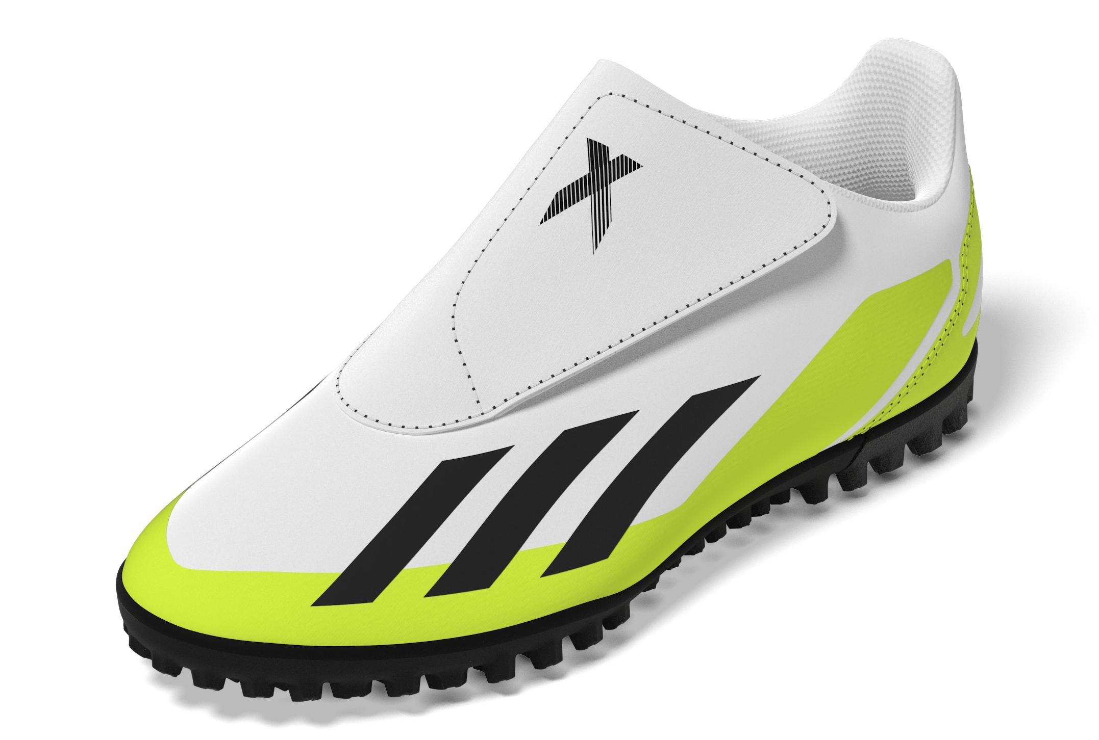 Unisex Crazyfast.4 Hook-And-Loop Turf Boots, White, A901_ONE, large image number 13